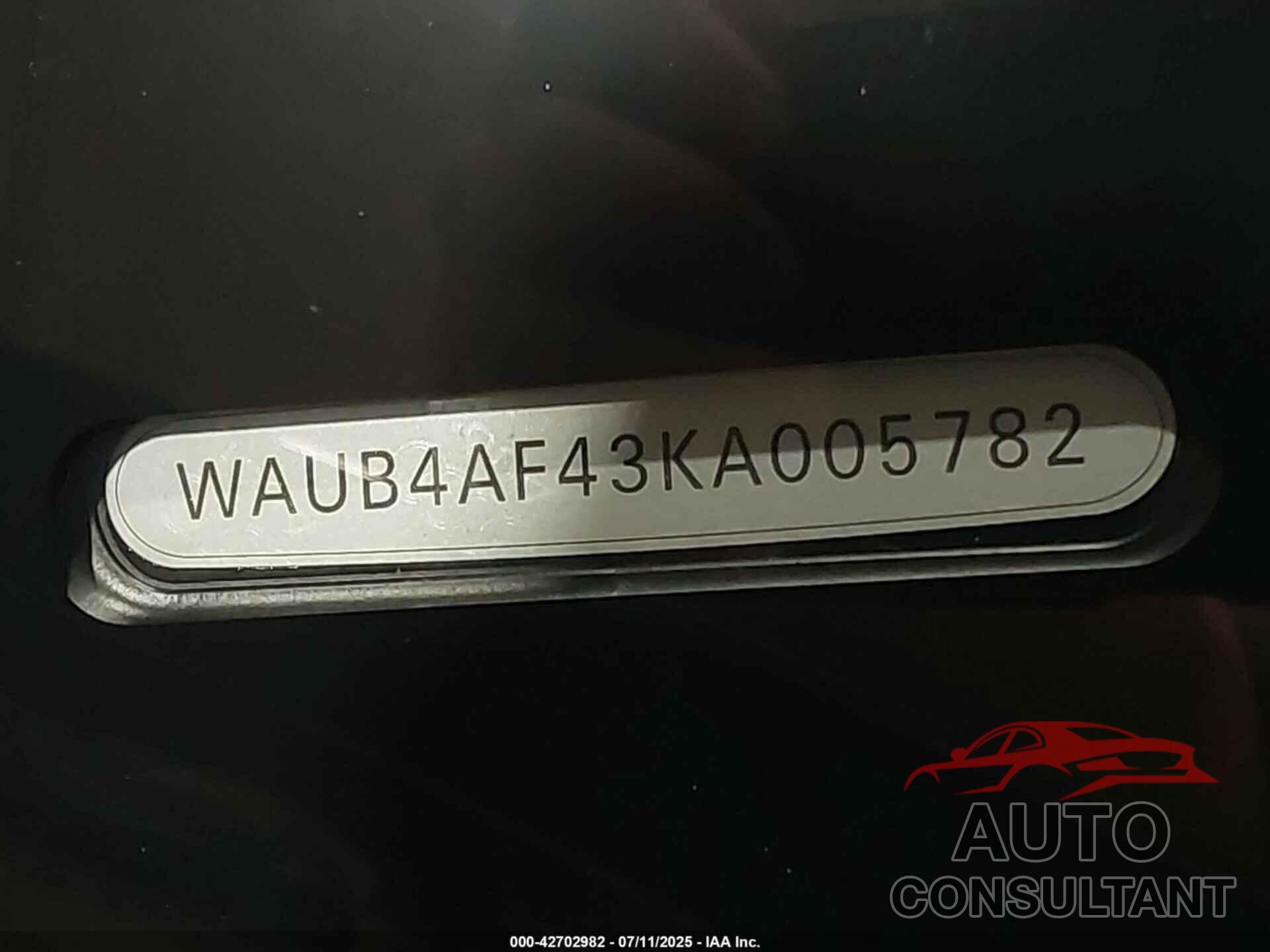 AUDI S4 2019 - WAUB4AF43KA005782