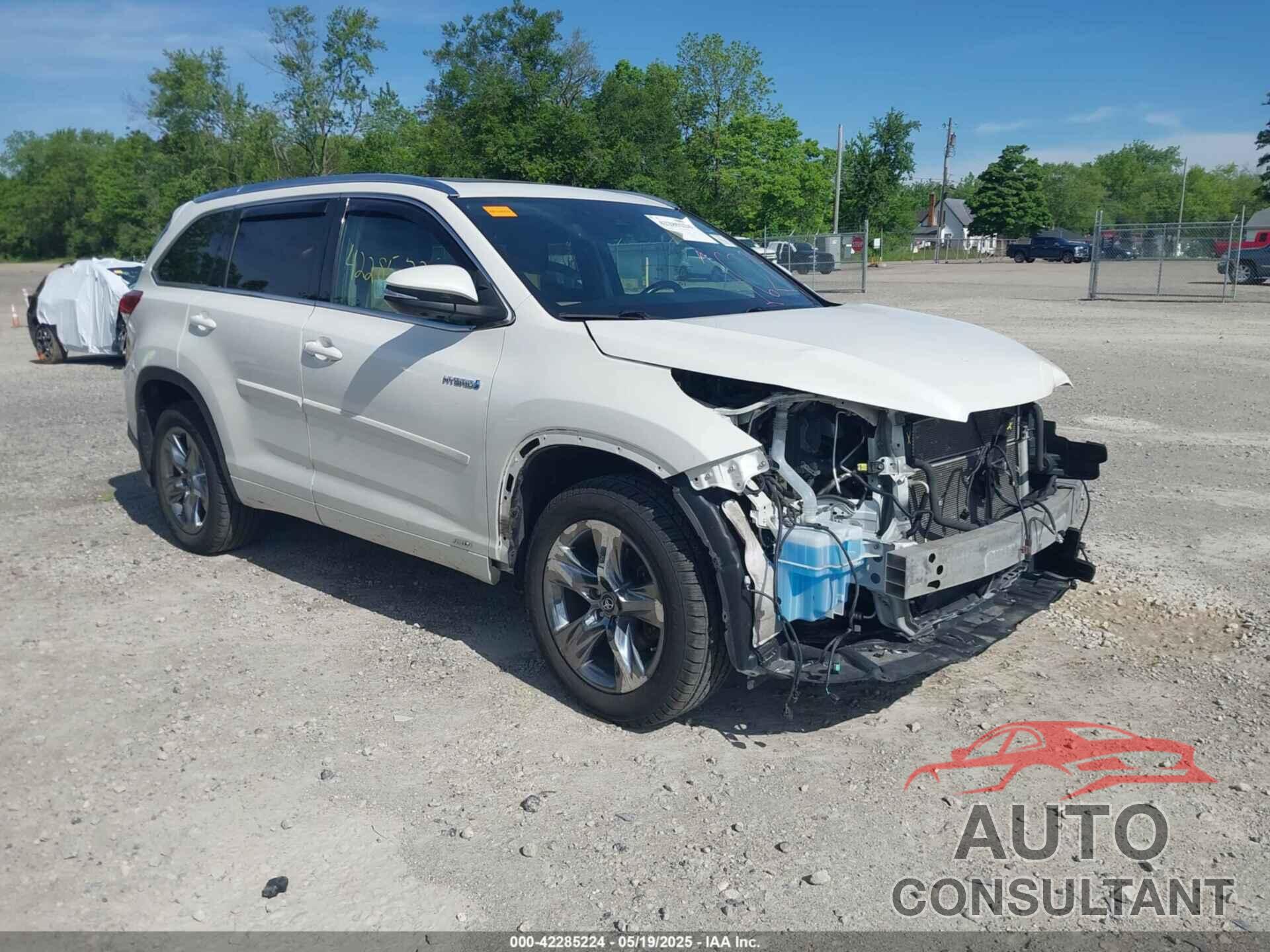 TOYOTA HIGHLANDER HYBRID 2019 - 5TDDGRFH9KS053293