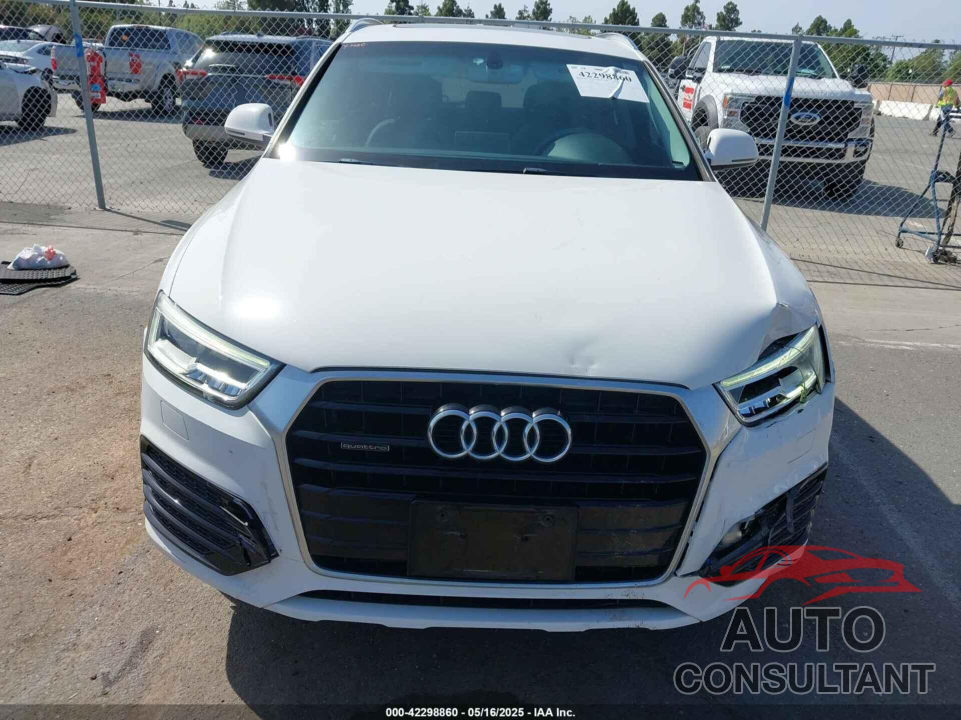 AUDI Q3 2016 - WA1GFCFS8GR007138