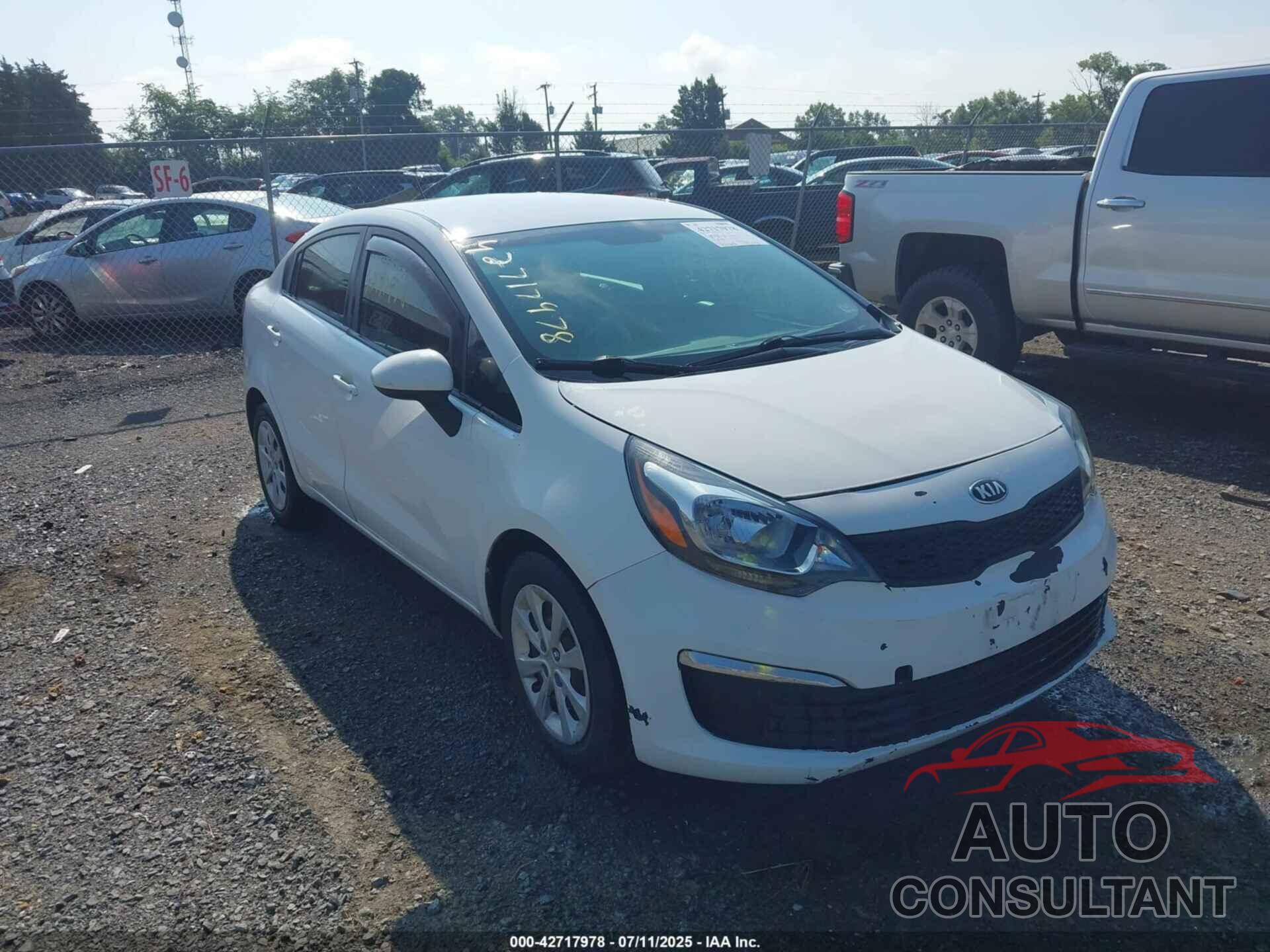 KIA RIO 2016 - KNADM4A37G6576582