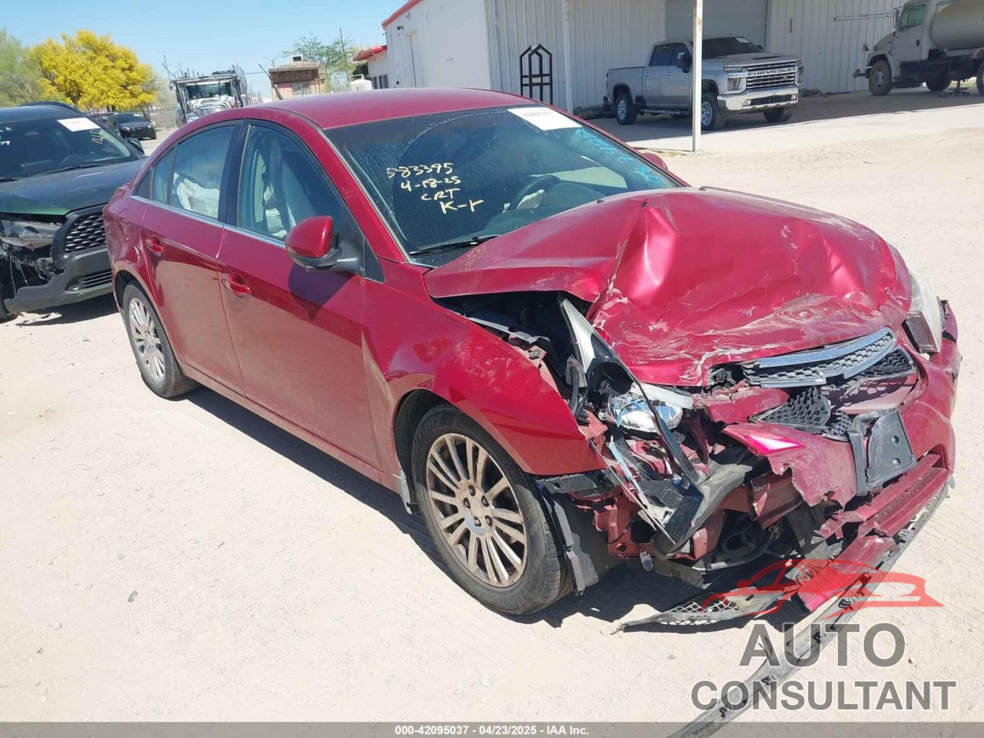 CHEVROLET CRUZE 2012 - 1G1PK5SC9C7287422