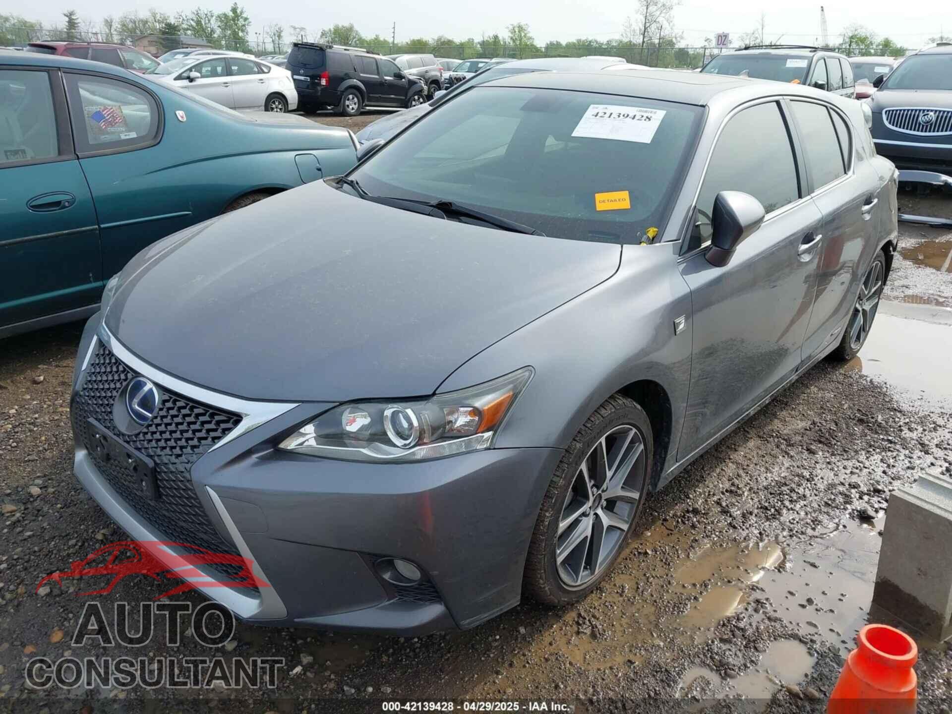 LEXUS CT 200H 2014 - JTHKD5BH4E2201617