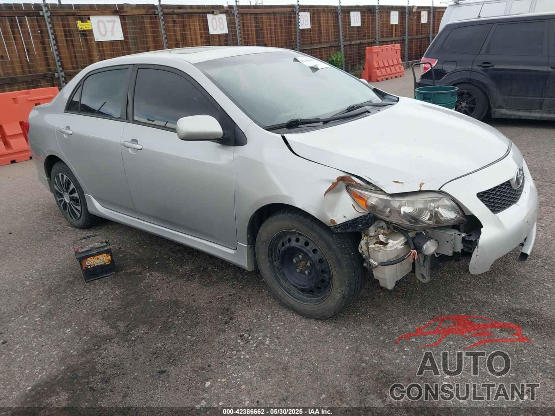 TOYOTA COROLLA 2009 - 1NXBU40E19Z015222