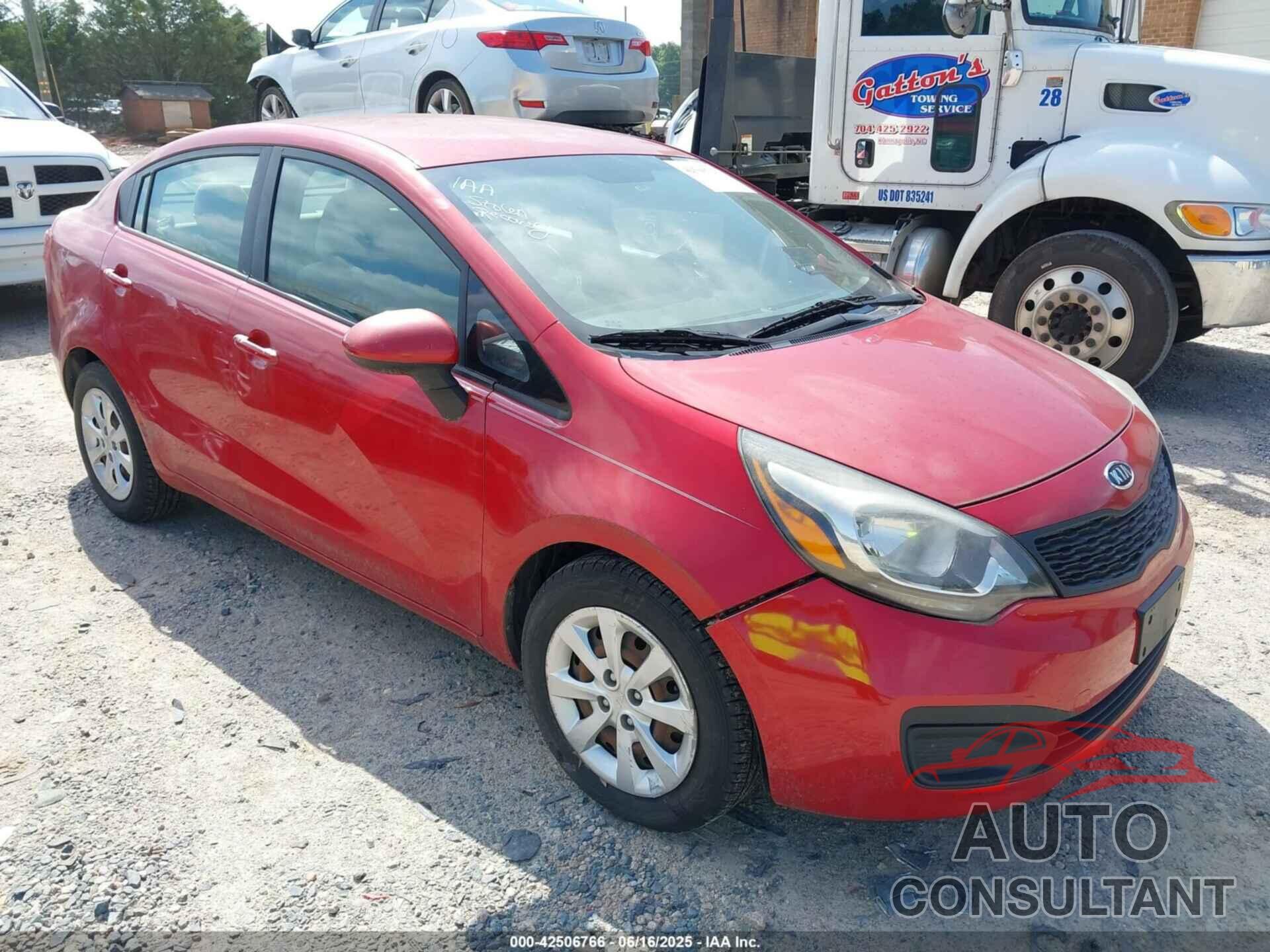 KIA RIO 2012 - KNADM4A39C6076241