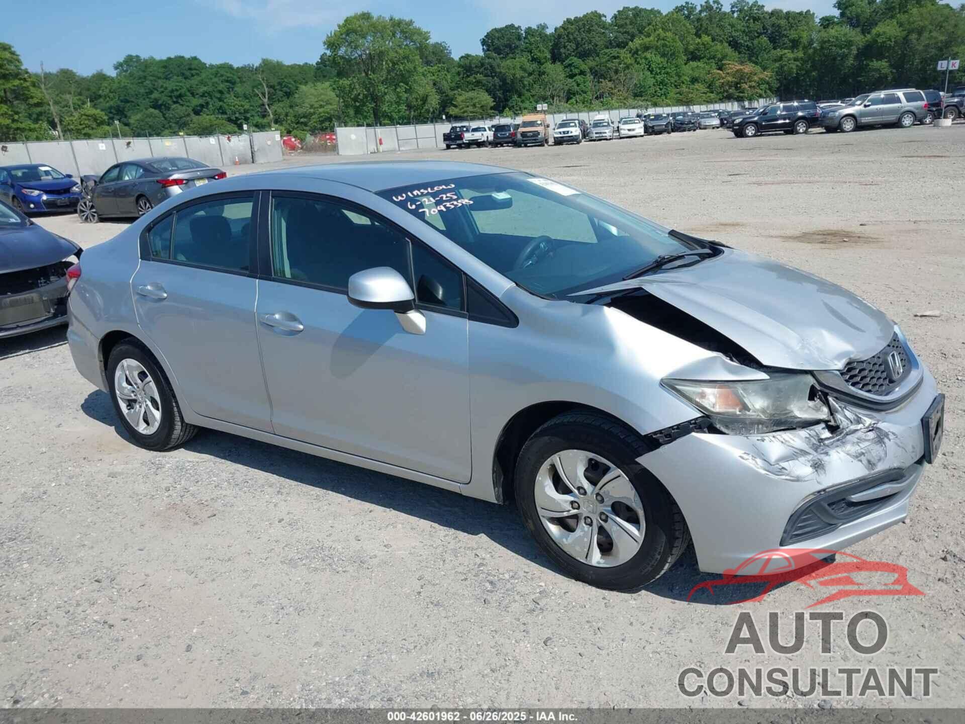 HONDA CIVIC 2013 - 2HGFB2F58DH514846