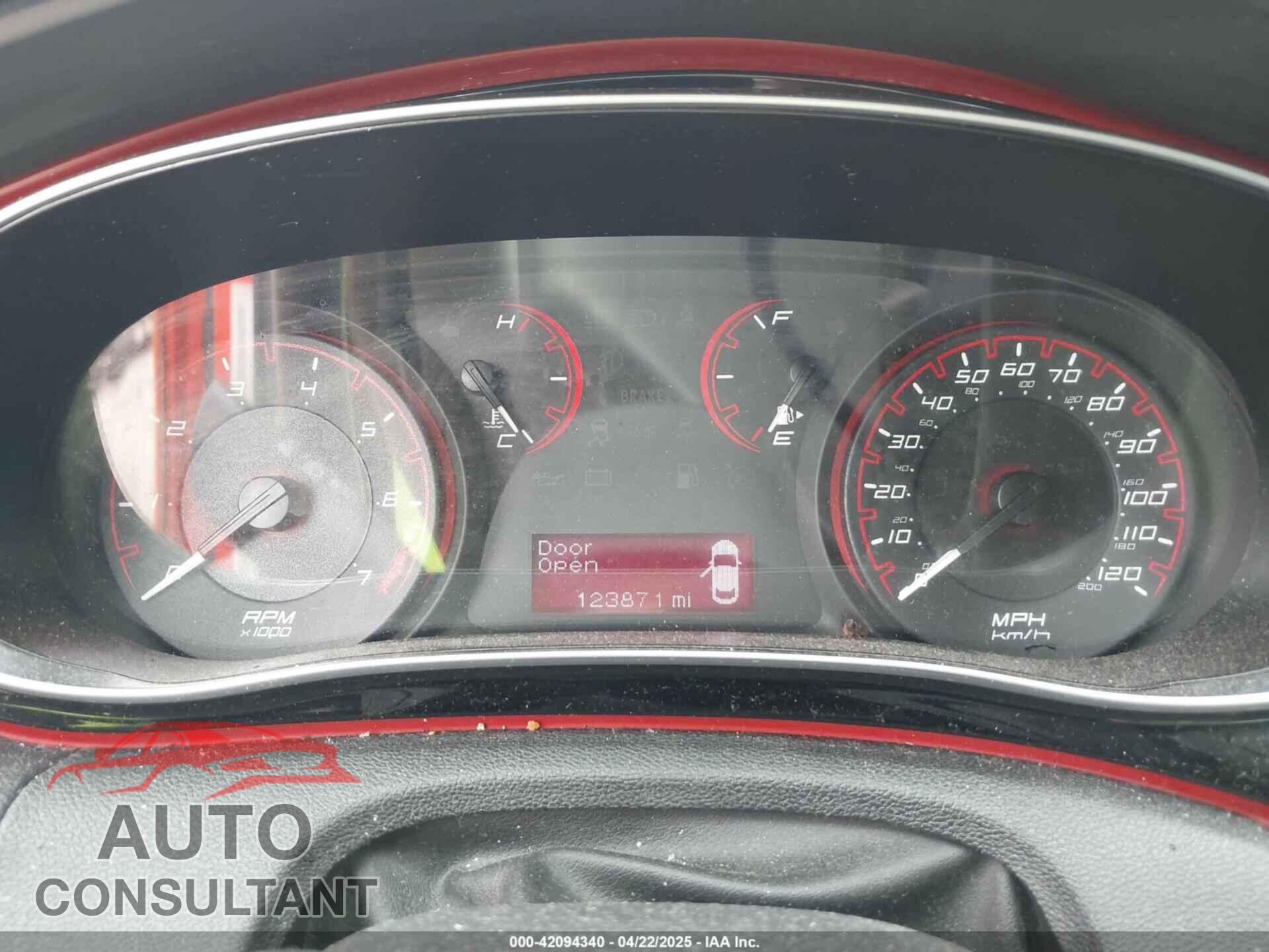 DODGE DART 2015 - 1C3CDFBB2FD403292