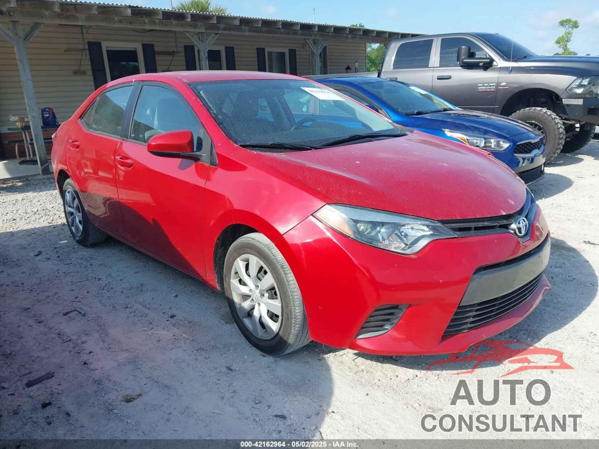 TOYOTA COROLLA 2016 - 2T1BURHE2GC630927