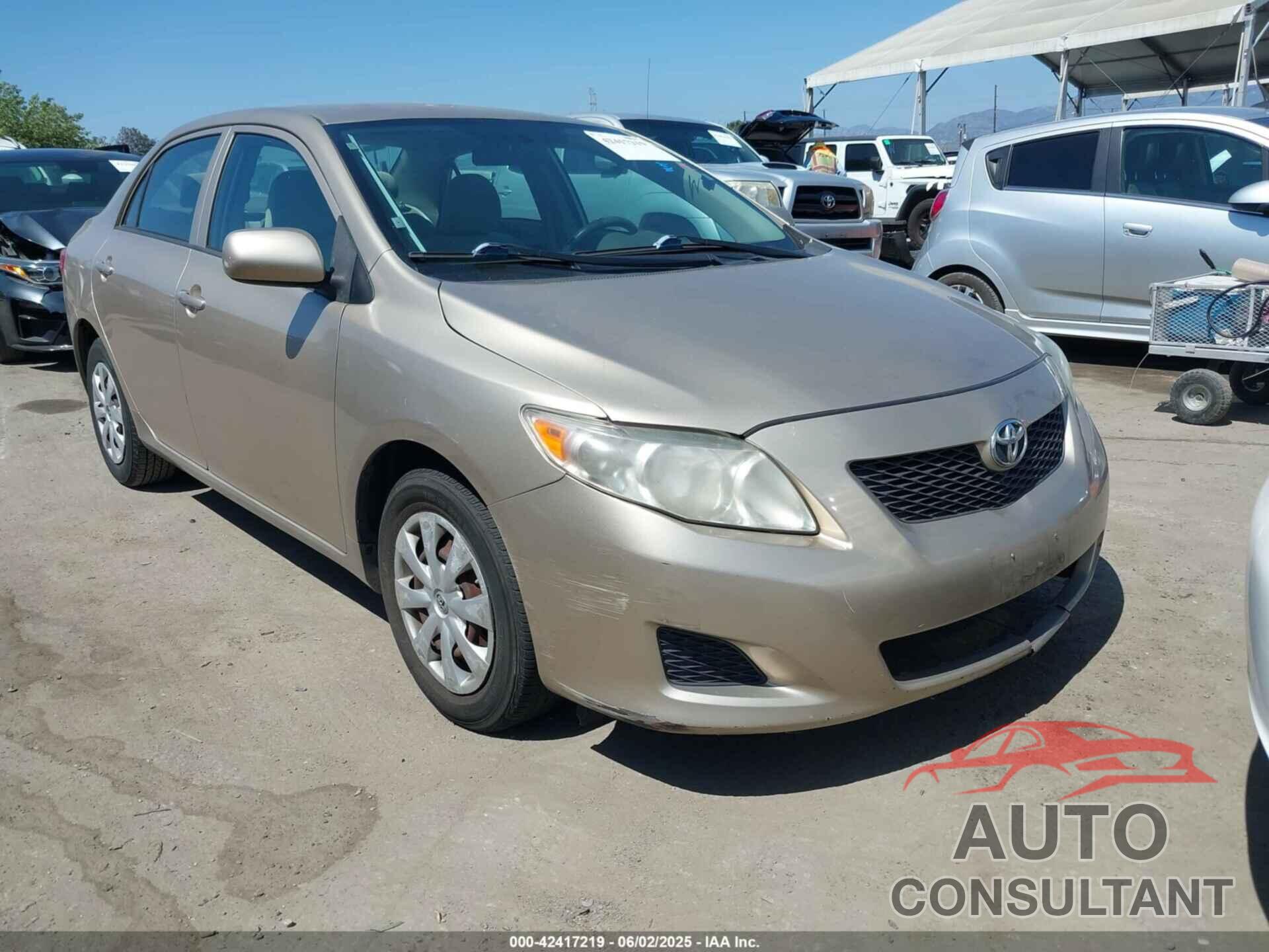 TOYOTA COROLLA 2009 - 1NXBU40E59Z156570