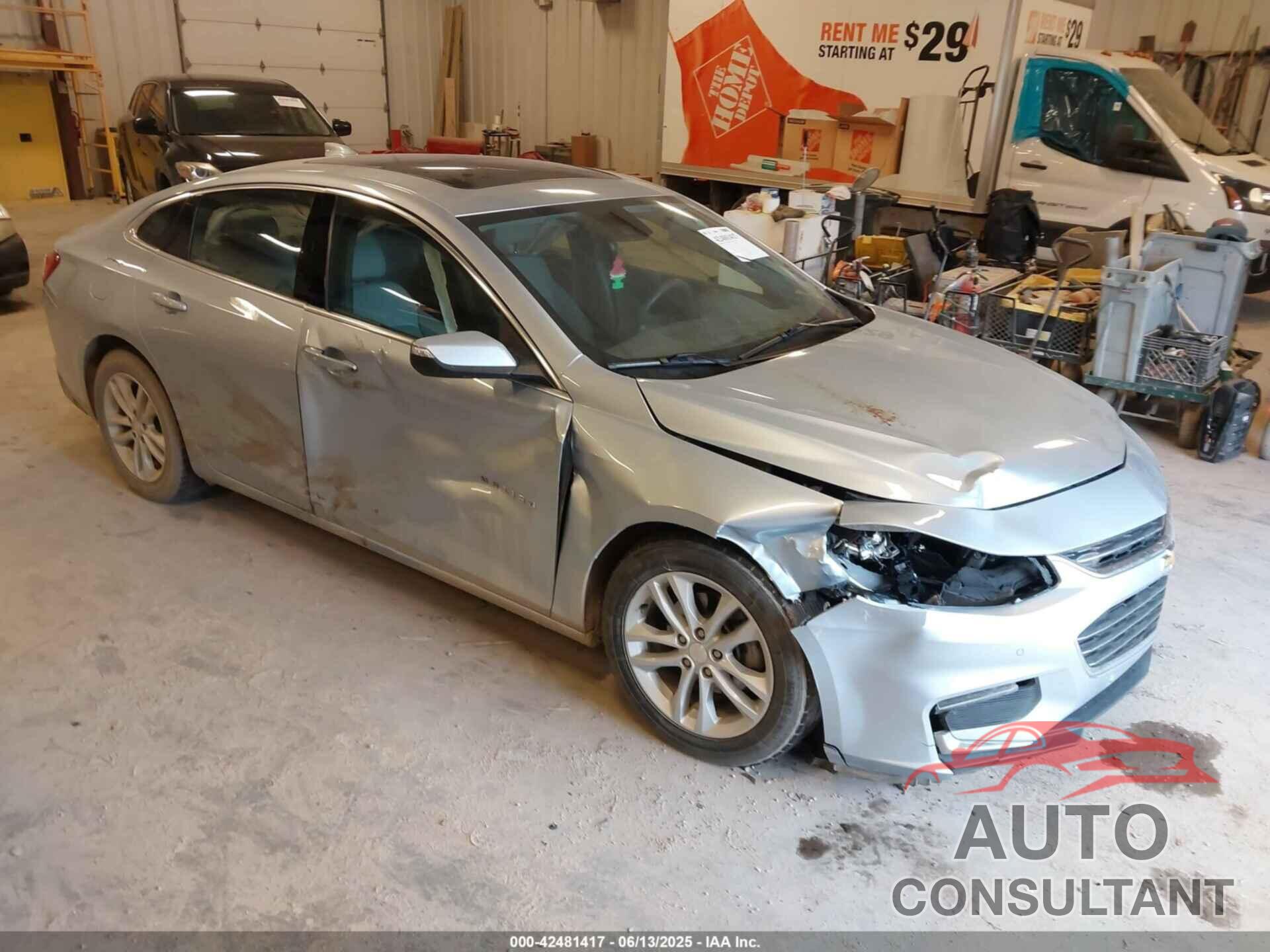 CHEVROLET MALIBU HYBRID 2017 - 1G1ZJ5SU6HF221153