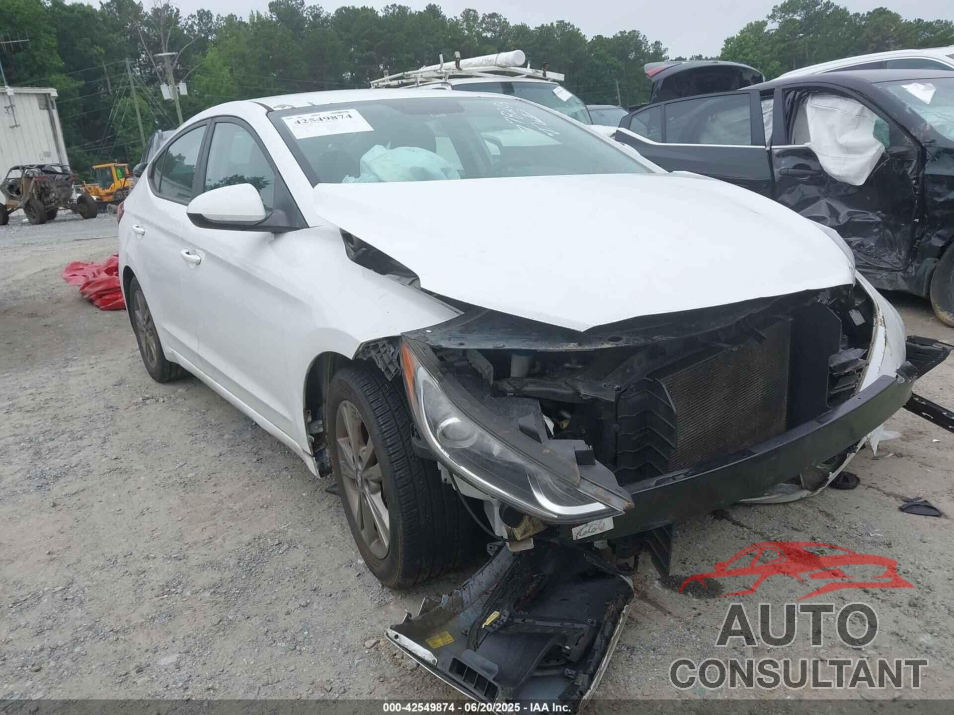 HYUNDAI ELANTRA 2018 - 5NPD84LF3JH381235