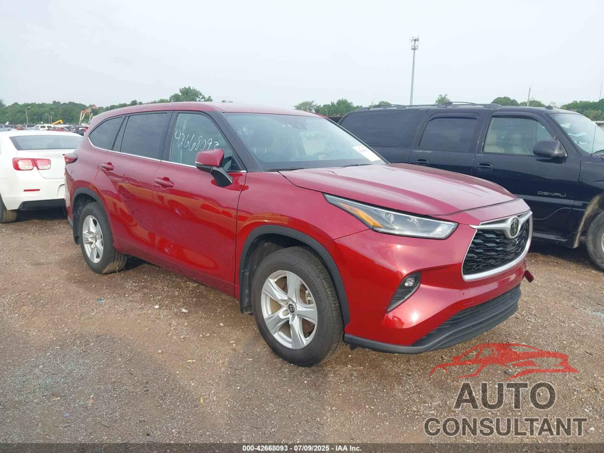 TOYOTA HIGHLANDER 2021 - 5TDZZRAH2MS044221