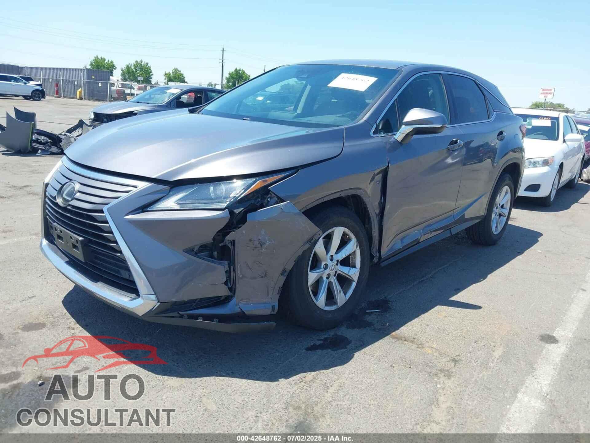 LEXUS RX 350 2017 - 2T2ZZMCA1HC072458