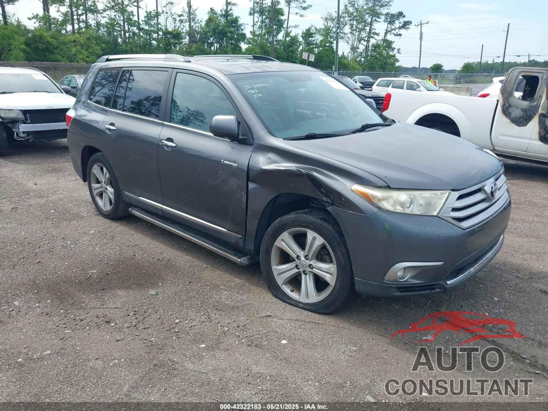TOYOTA HIGHLANDER 2013 - 5TDYK3EH9DS123800
