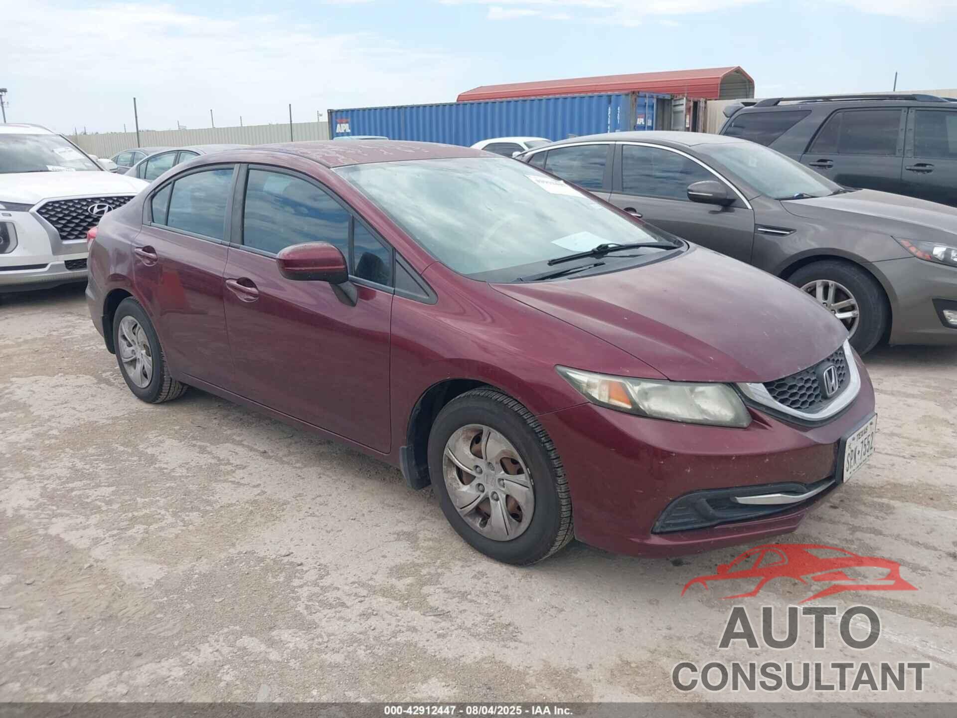 HONDA CIVIC 2014 - 2HGFB2F55EH522372