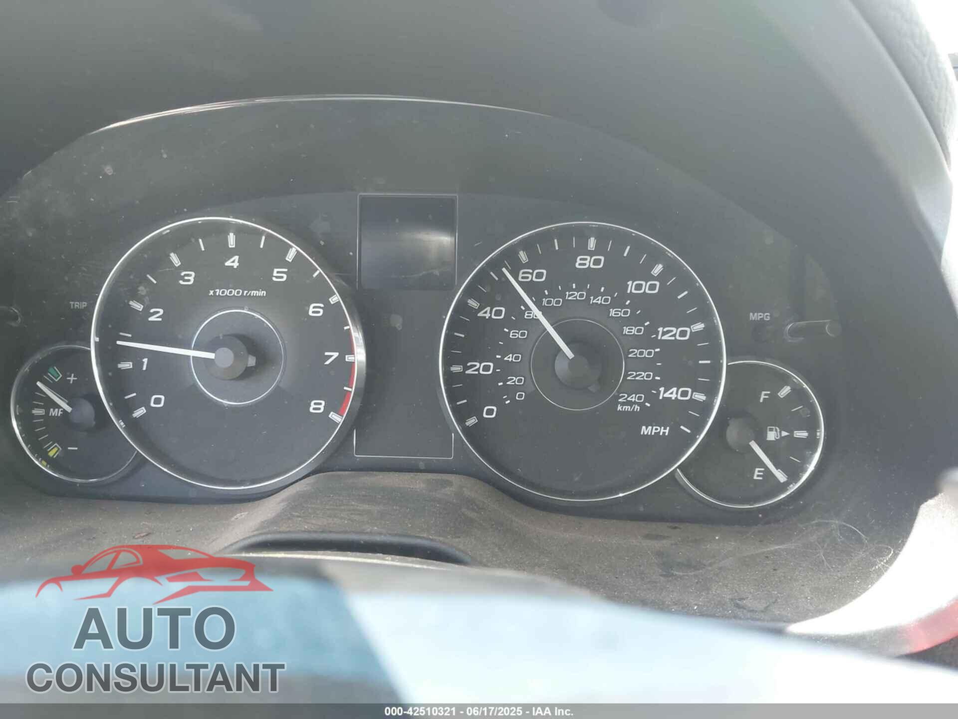 SUBARU OUTBACK 2012 - 4S4BRBBC7C3296120