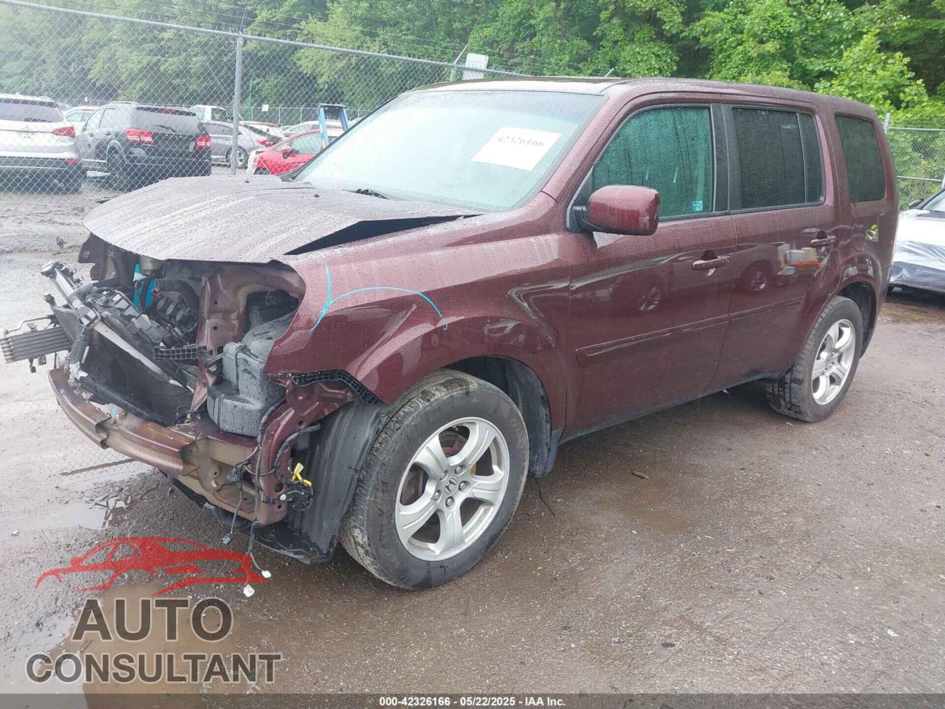 HONDA PILOT 2014 - 5FNYF4H51EB049905