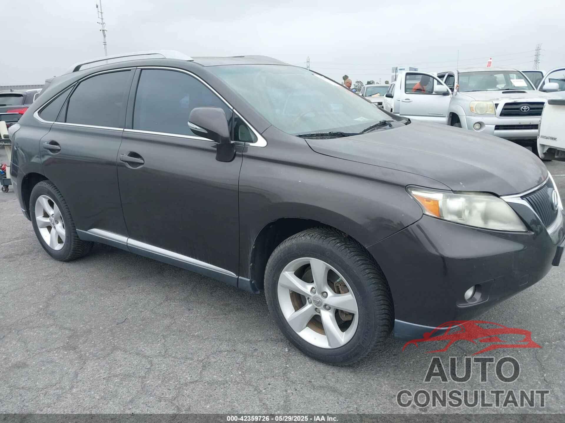 LEXUS RX 350 2010 - 2T2ZK1BA9AC012227