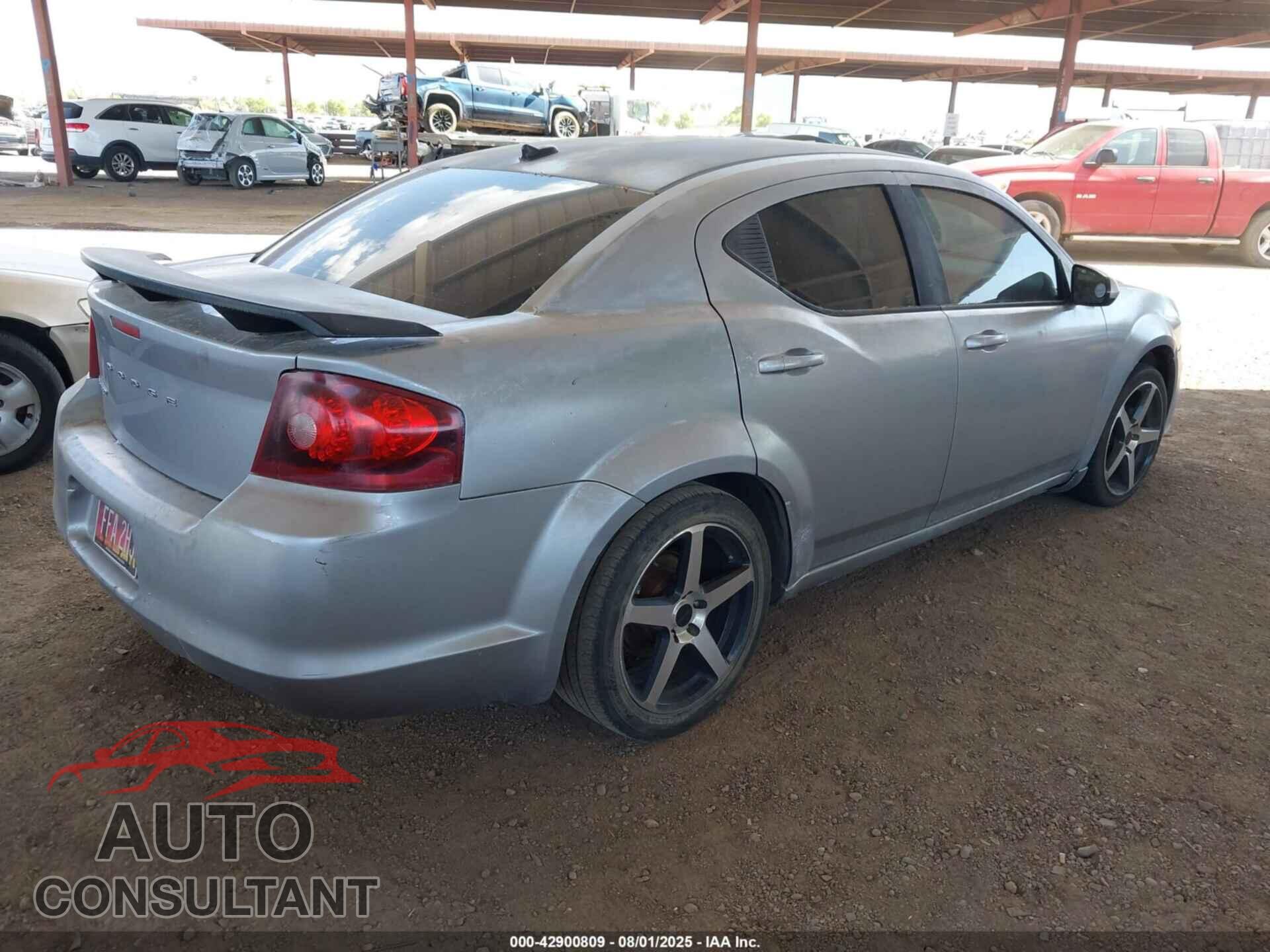 DODGE AVENGER 2013 - 1C3CDZAB7DN614398