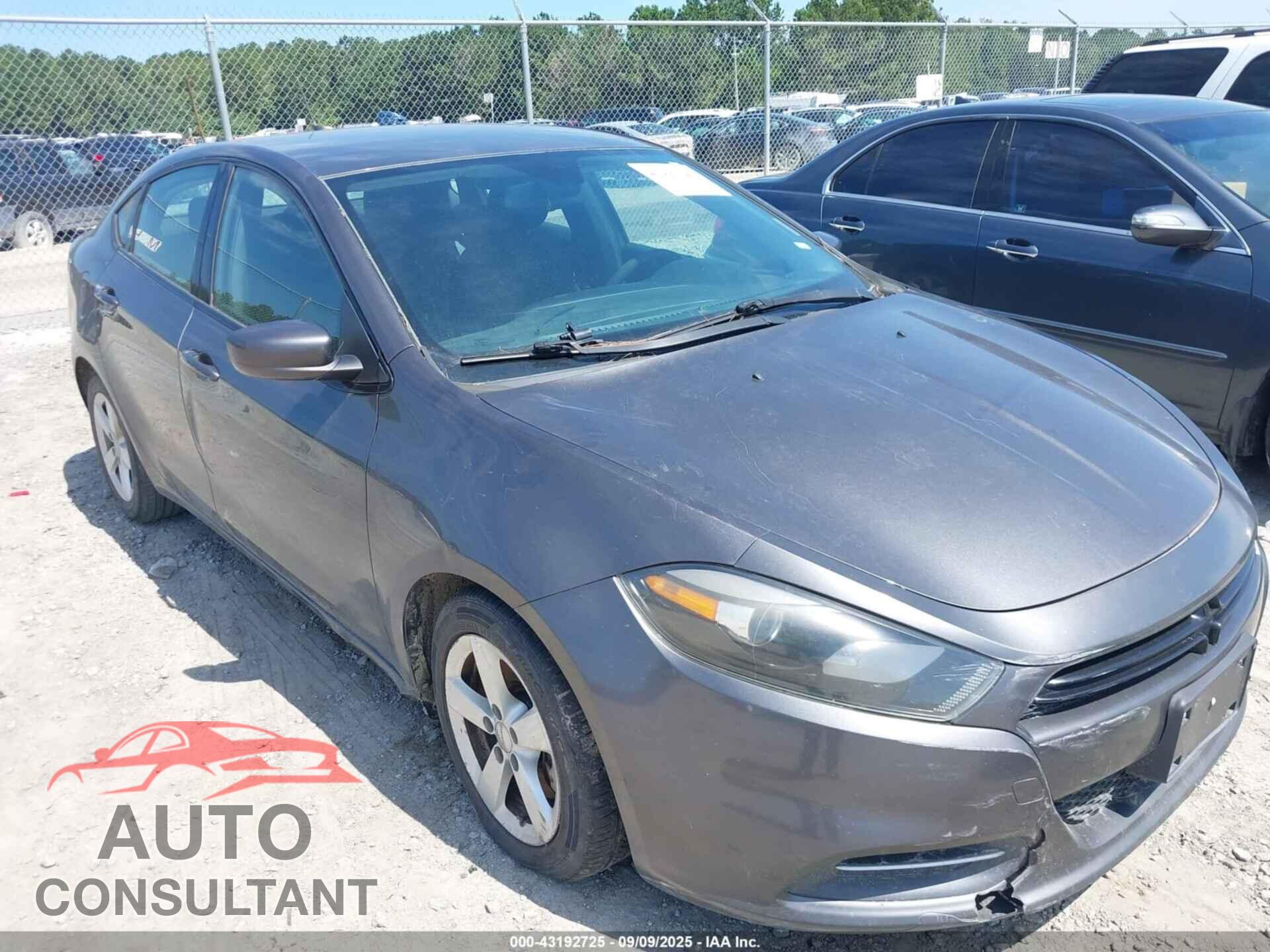 DODGE DART 2015 - 1C3CDFBB2FD227330