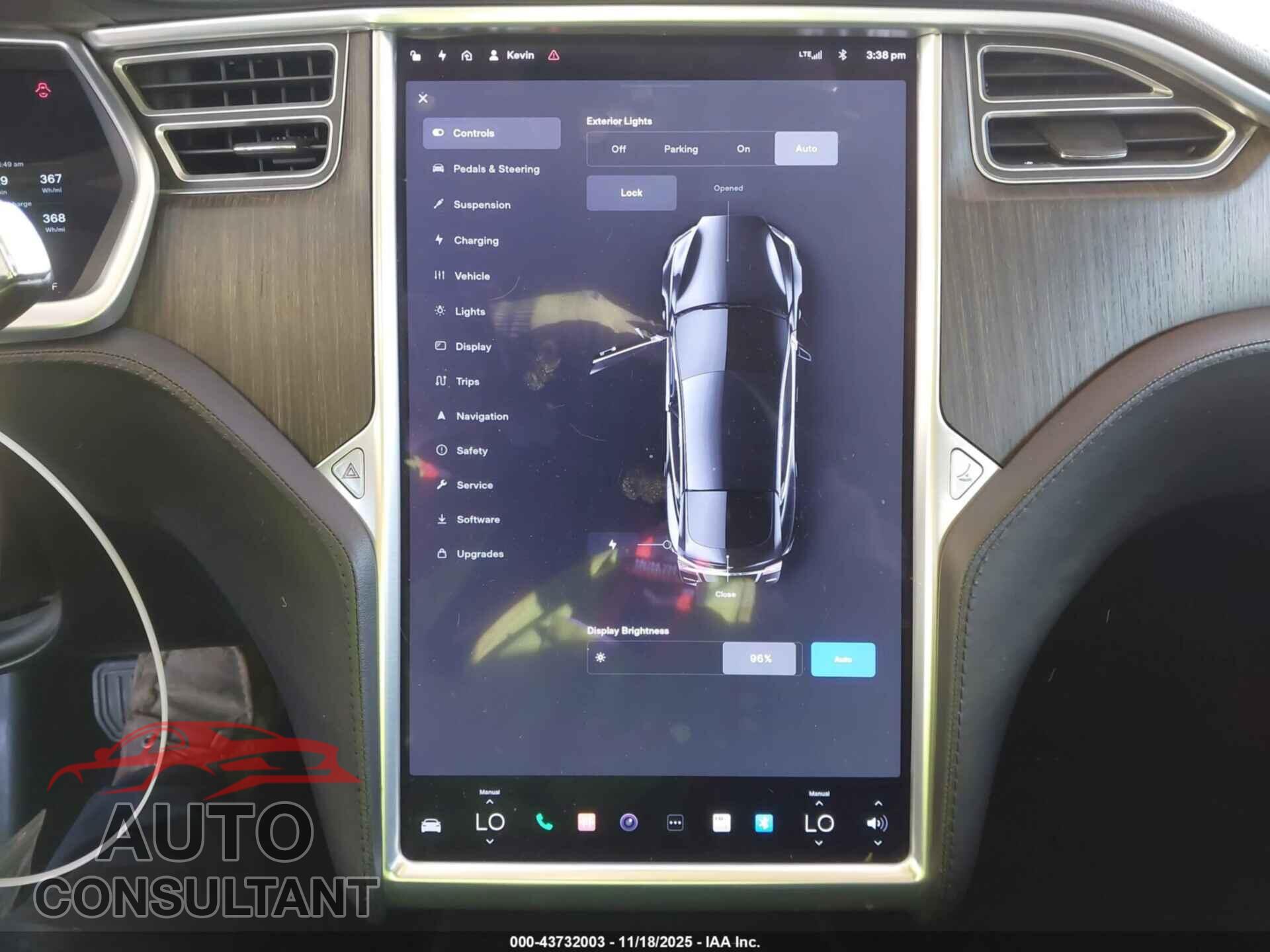TESLA MODEL S 2013 - 5YJSA1DG2DFP14531