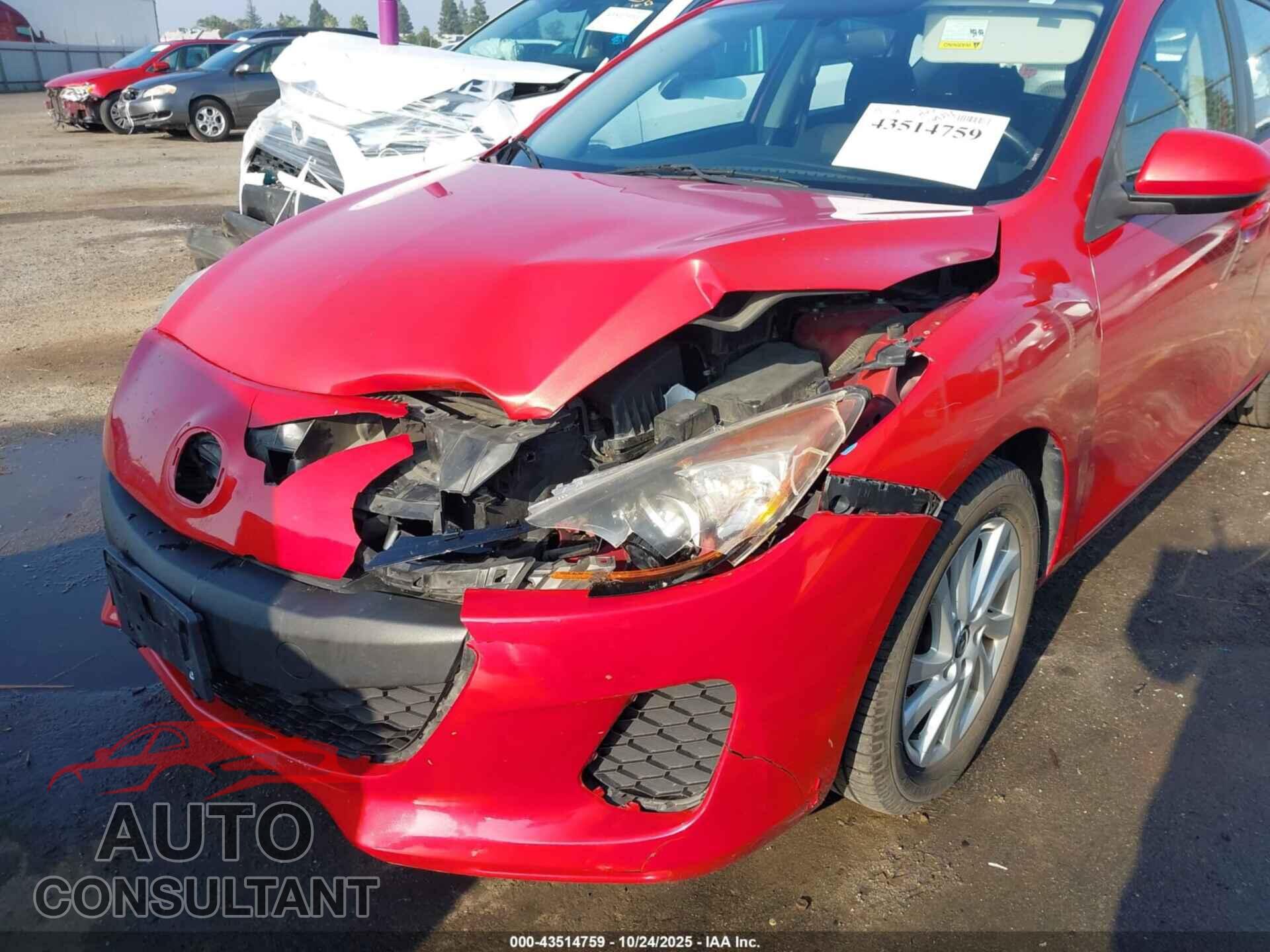 MAZDA MAZDA3 2013 - JM1BL1LP9D1761284