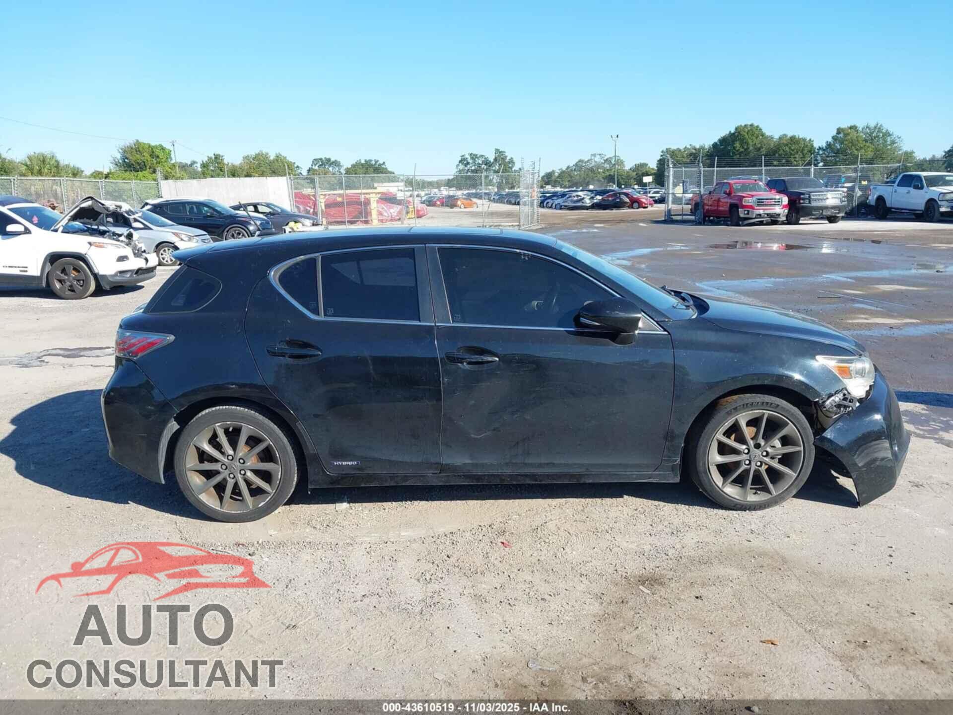 LEXUS CT 200H 2013 - JTHKD5BH4D2153566