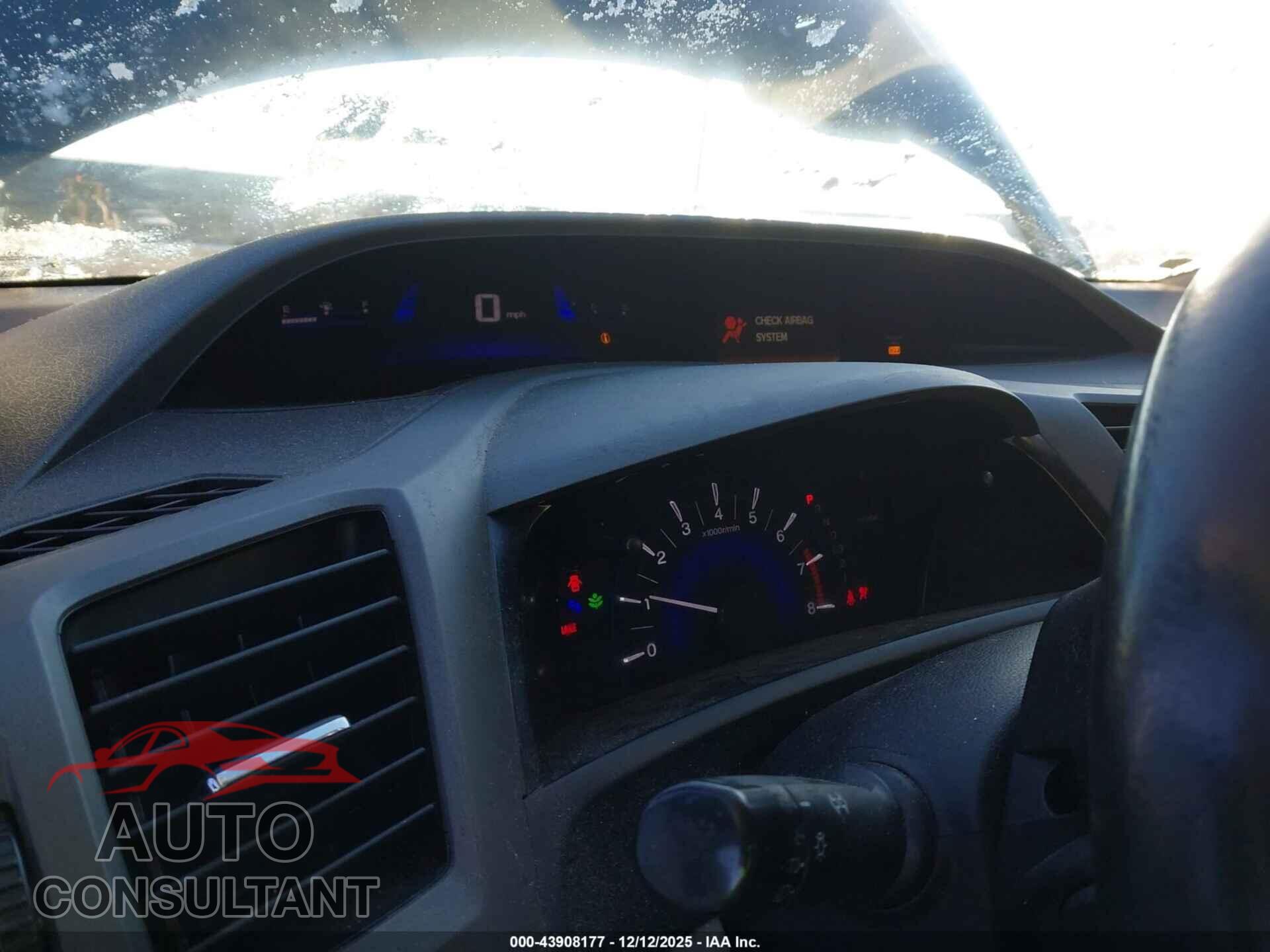 HONDA CIVIC 2012 - 2HGFB2F98CH307634