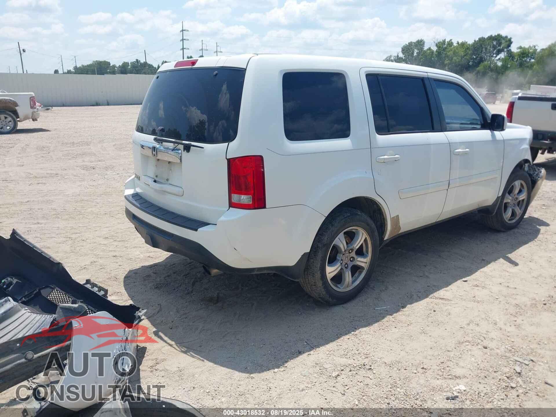 HONDA PILOT 2012 - 5FNYF3H41CB024582