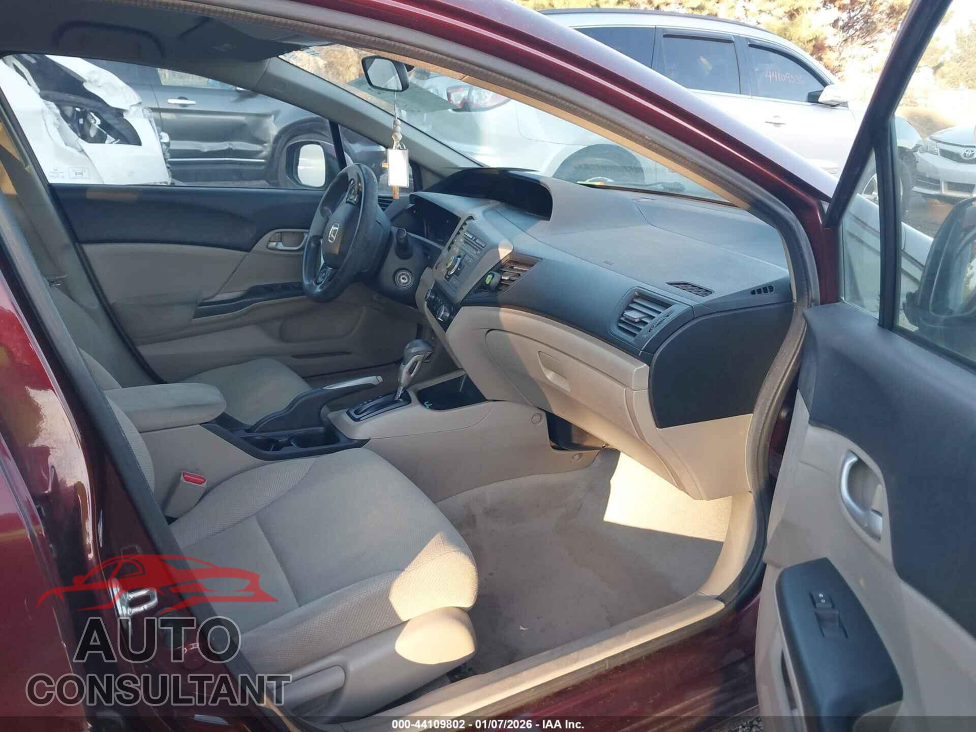 HONDA CIVIC 2012 - 19XFB2F54CE071927