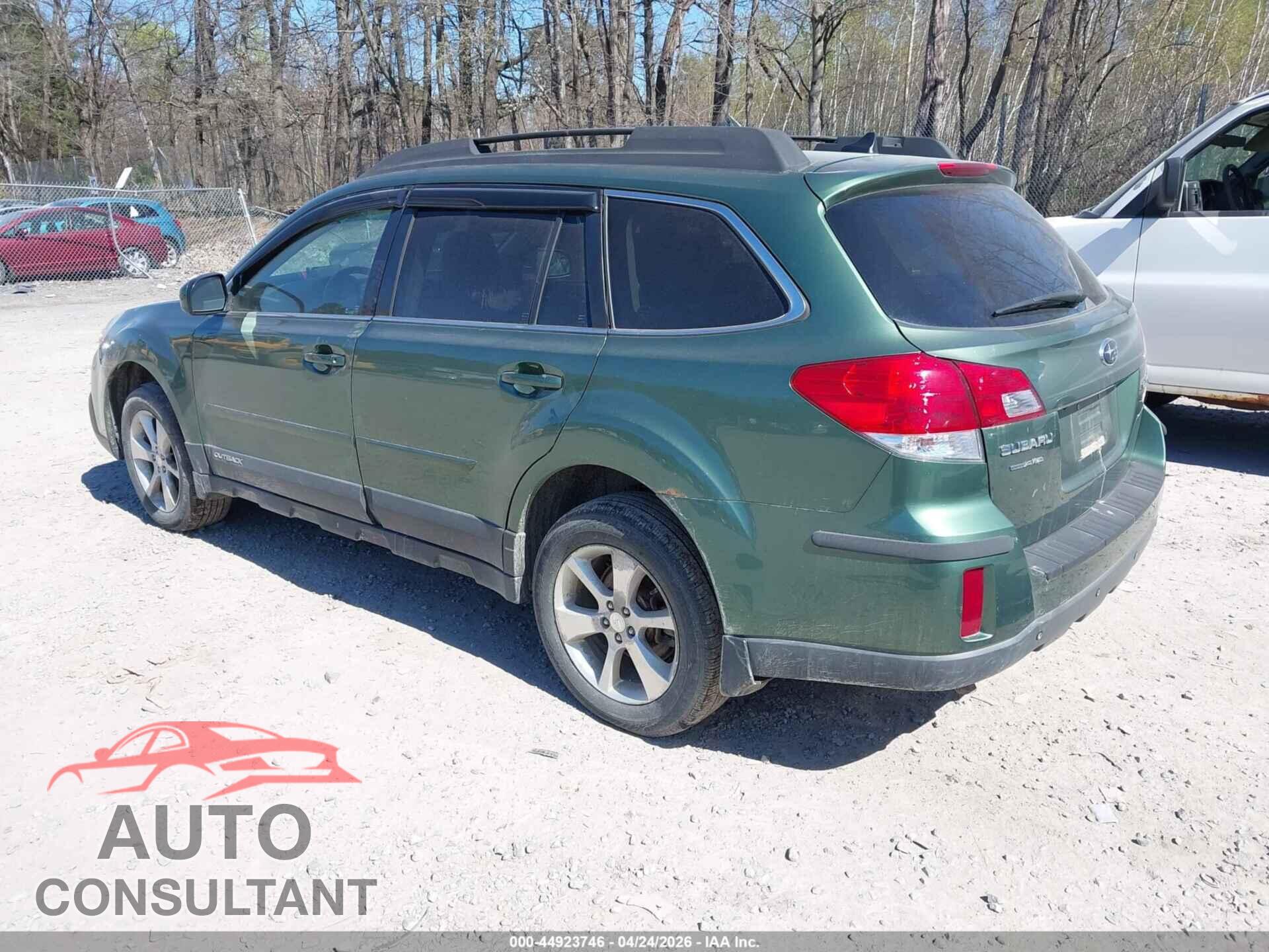 SUBARU OUTBACK 2013 - 4S4BRBLC3D3203187