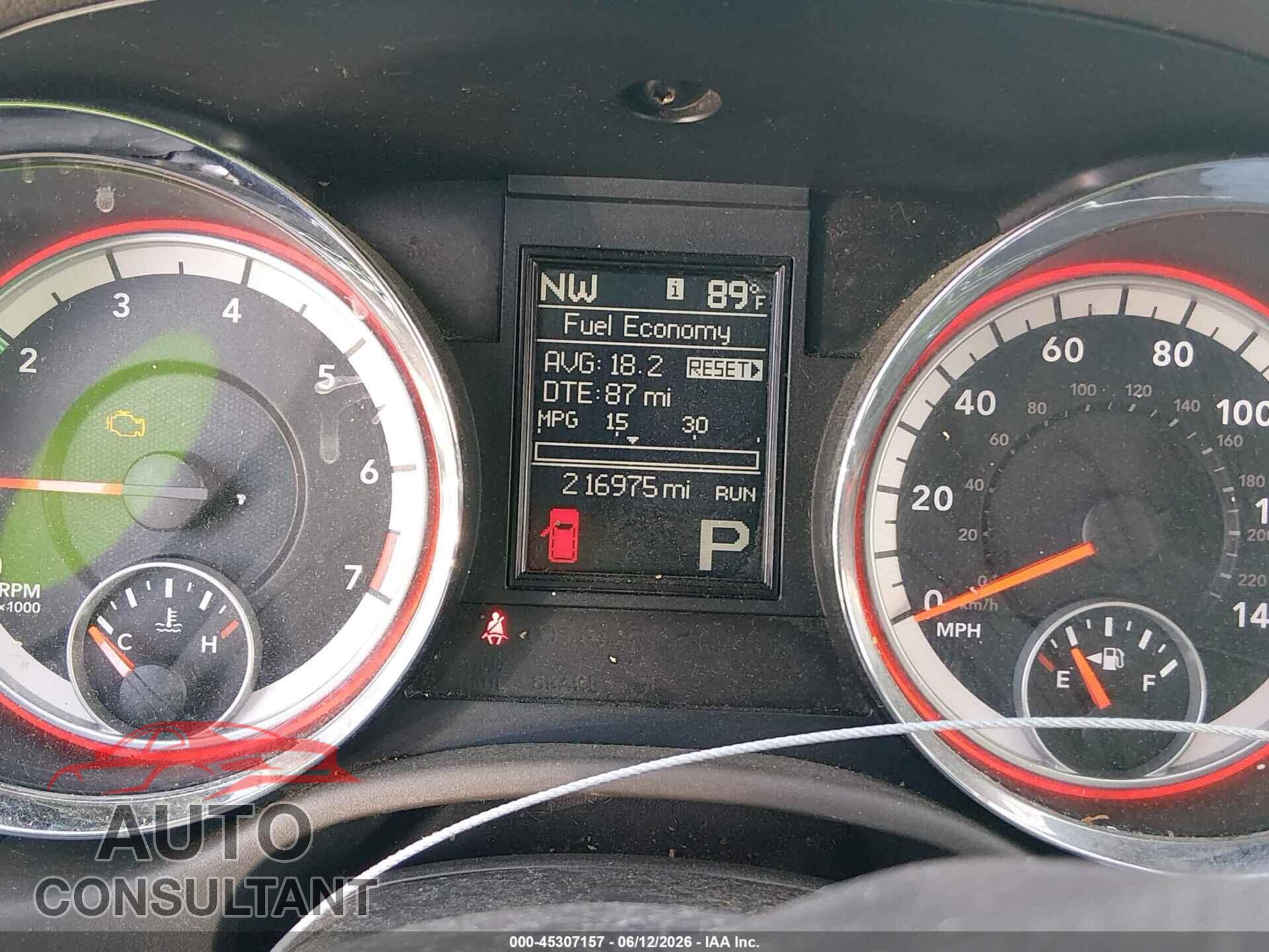 DODGE DURANGO 2012 - 1C4RDHDG2CC285613