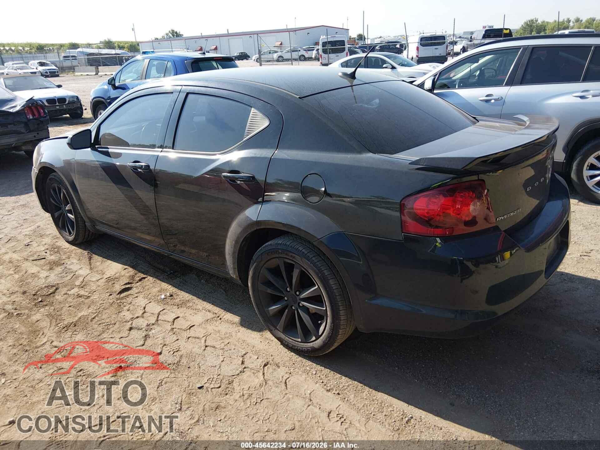 DODGE AVENGER 2013 - 1C3CDZCB0DN664296
