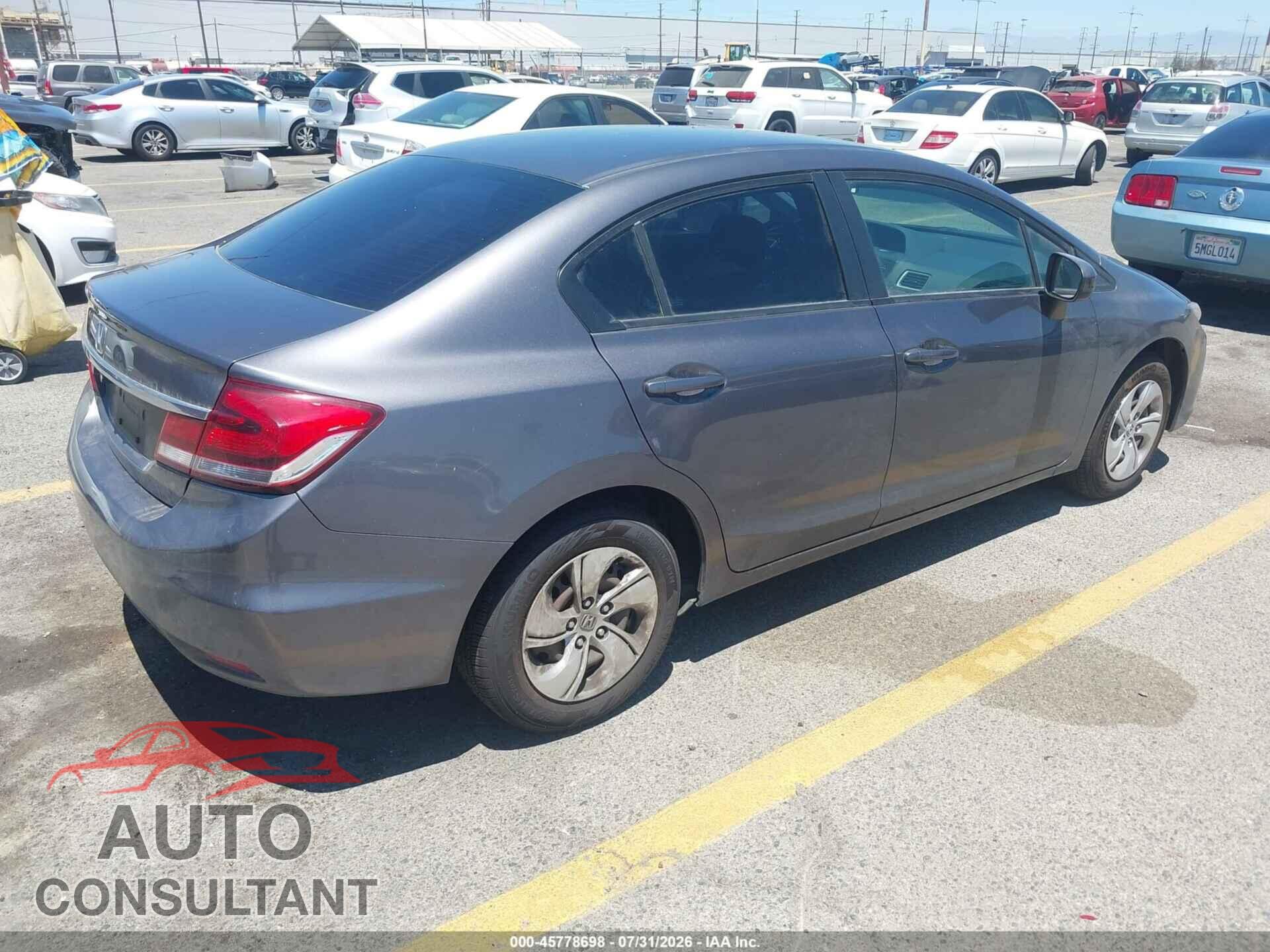 HONDA CIVIC 2015 - 19XFB2F55FE246416