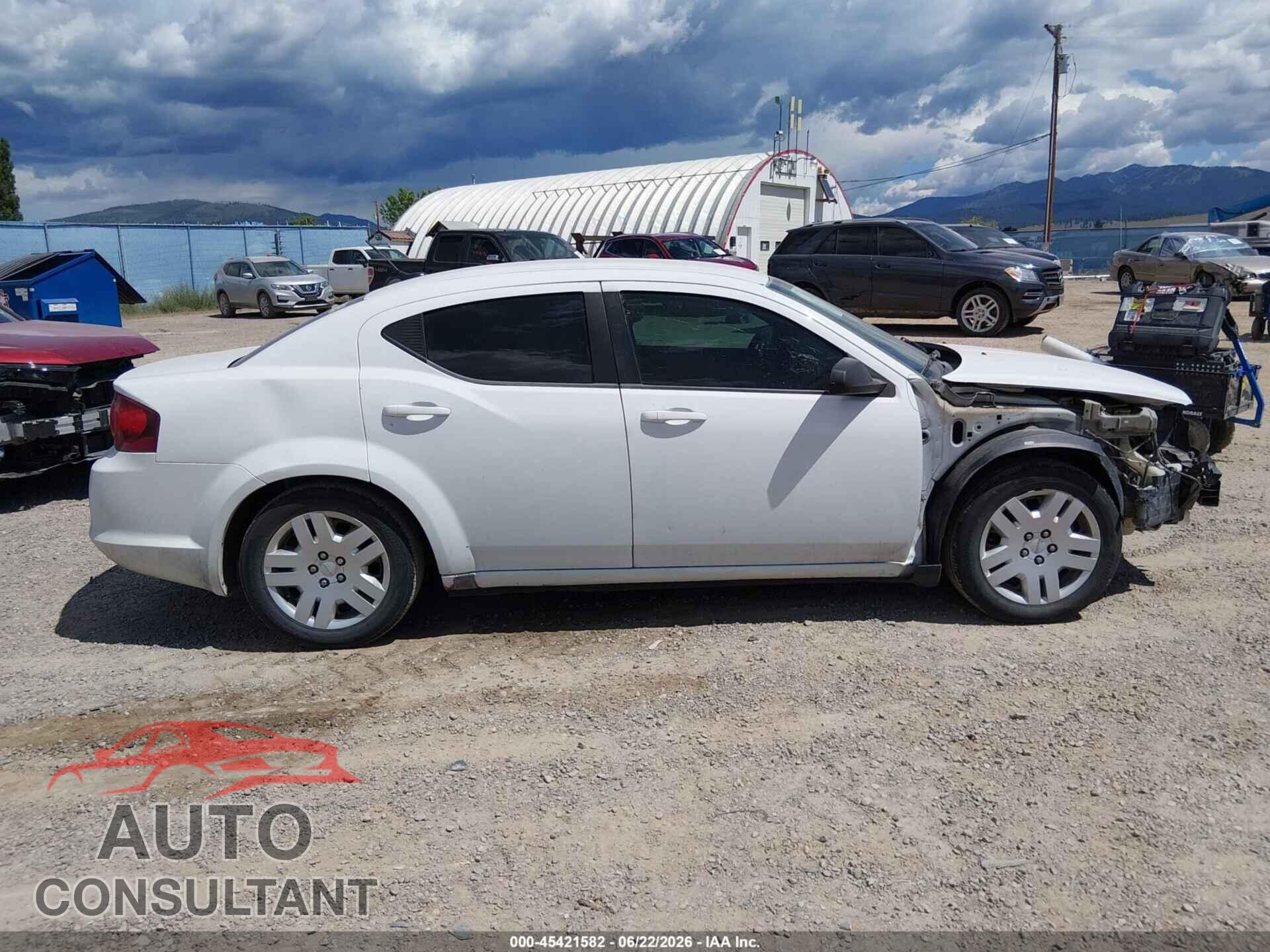 DODGE AVENGER 2013 - 1C3CDZAB8DN530929