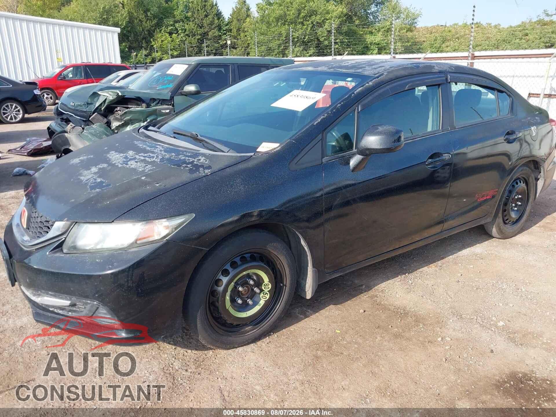 HONDA CIVIC 2013 - 19XFB2F54DE249191