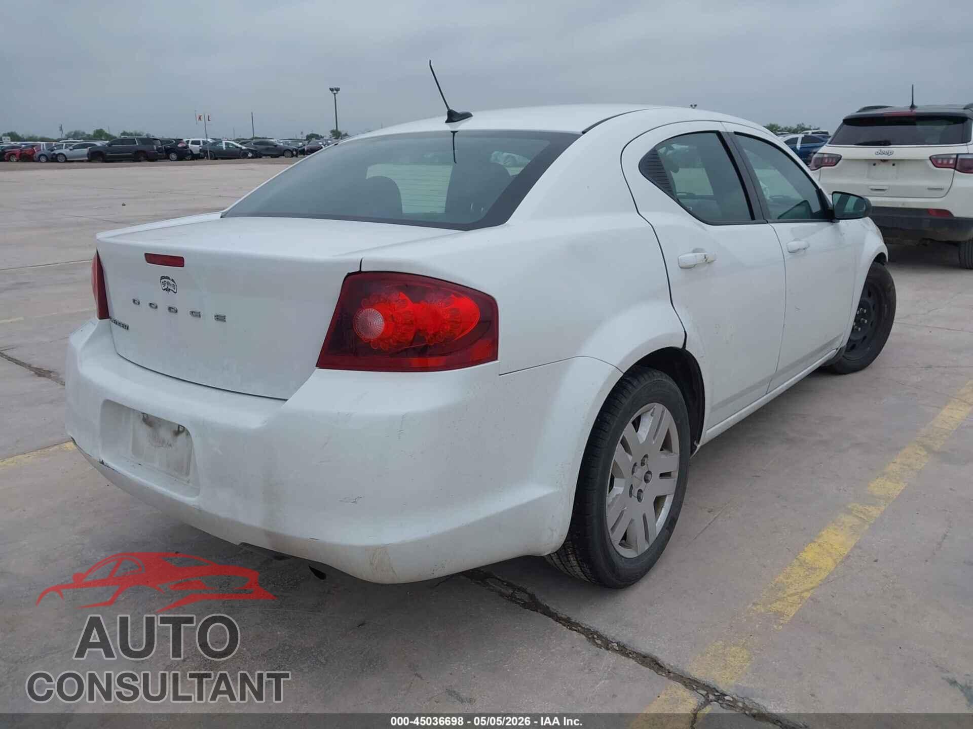 DODGE AVENGER 2013 - 1C3CDZAB2DN752110