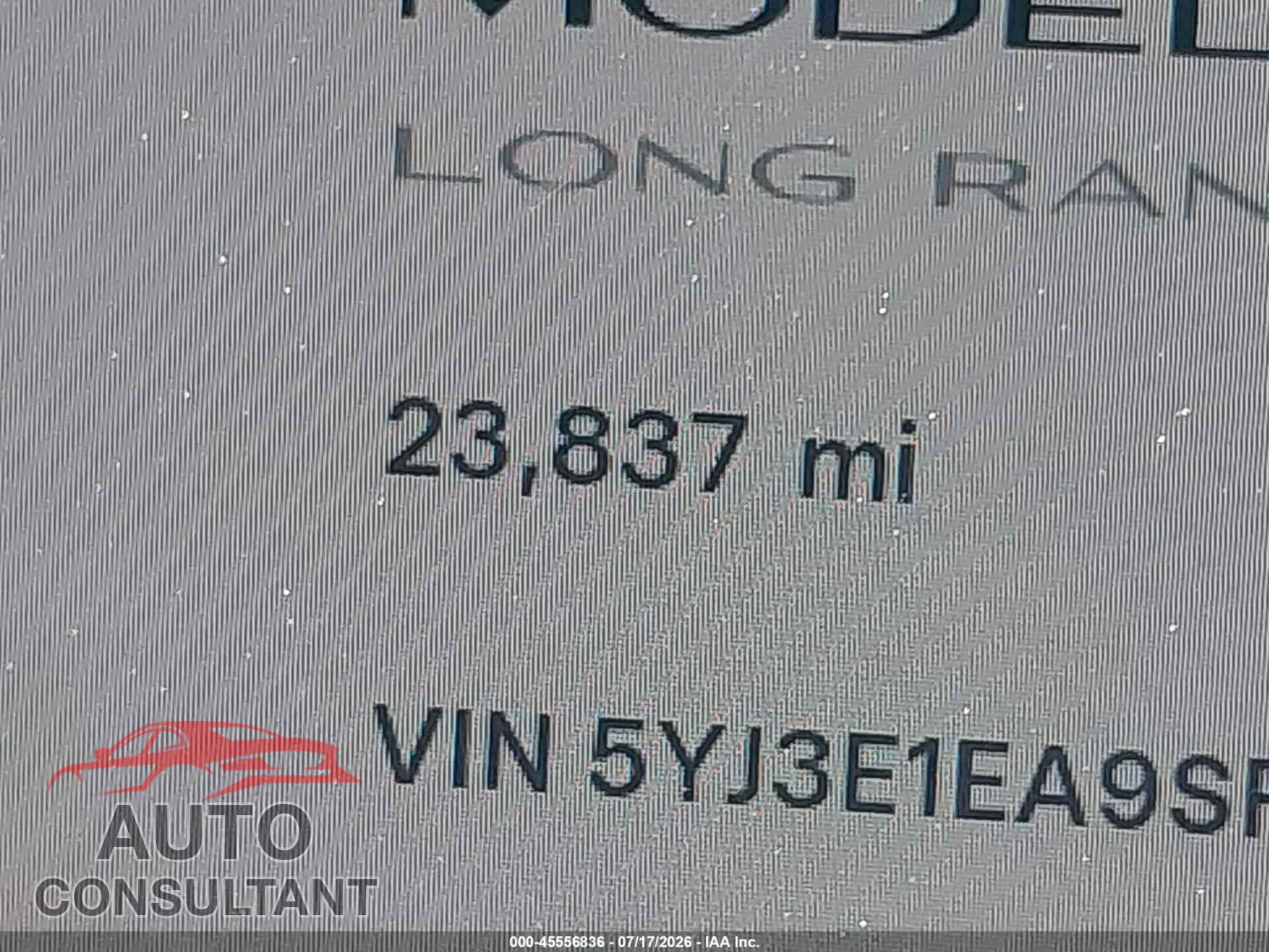 TESLA MODEL 3 2025 - 5YJ3E1EA9SF080232