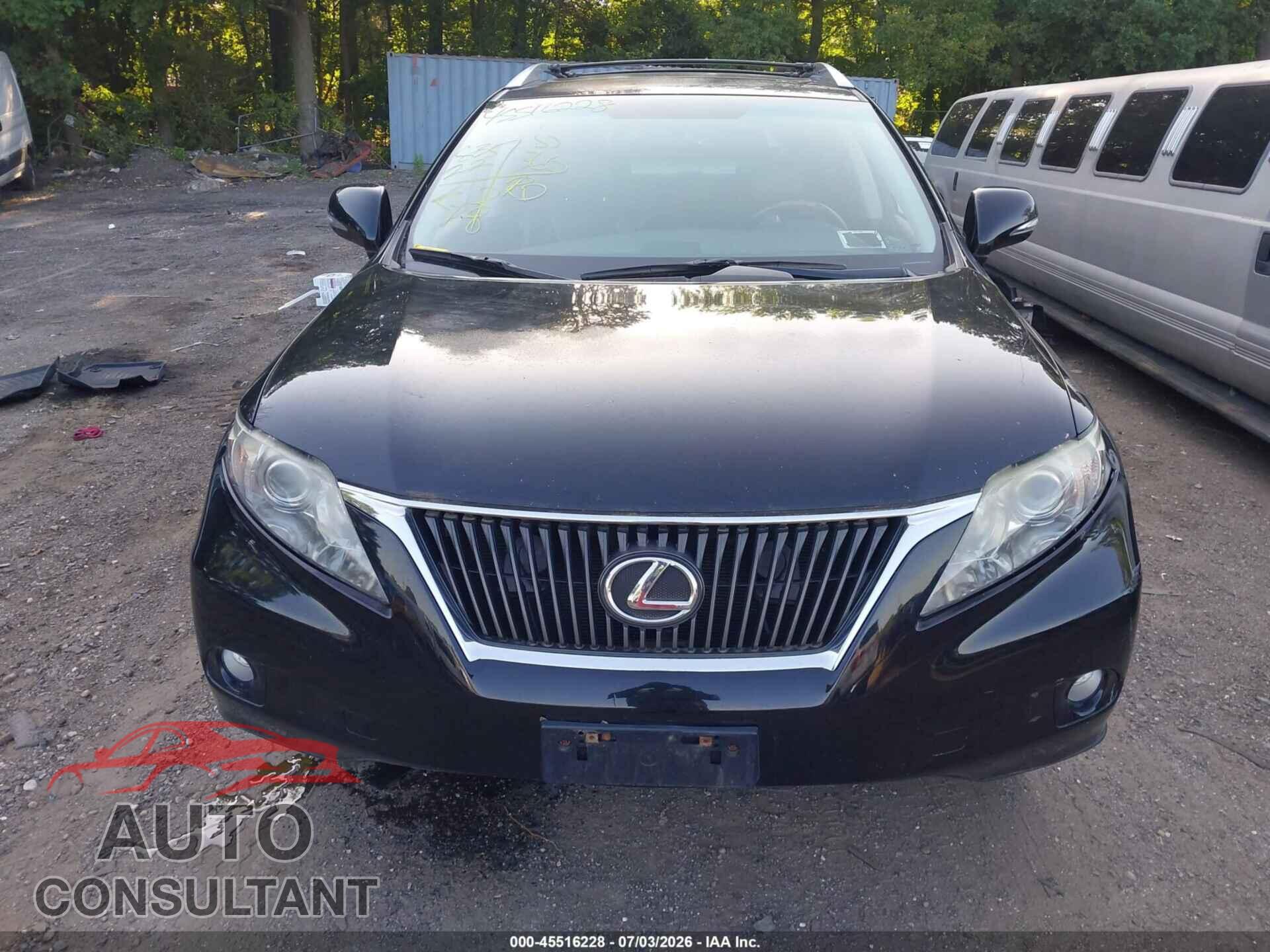 LEXUS RX 350 2010 - 2T2BK1BA5AC079926