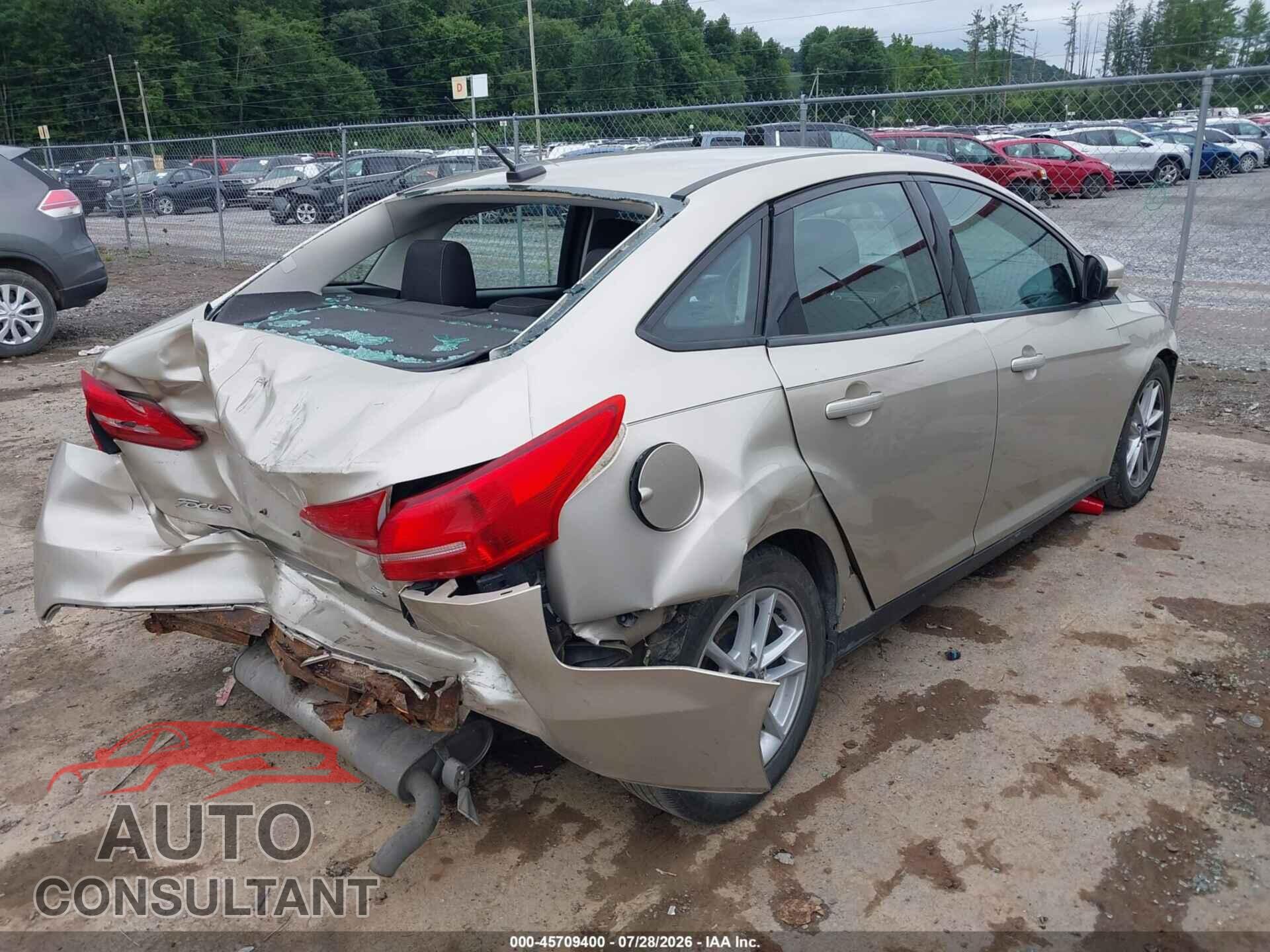 FORD FOCUS 2017 - 1FADP3F25HL213582