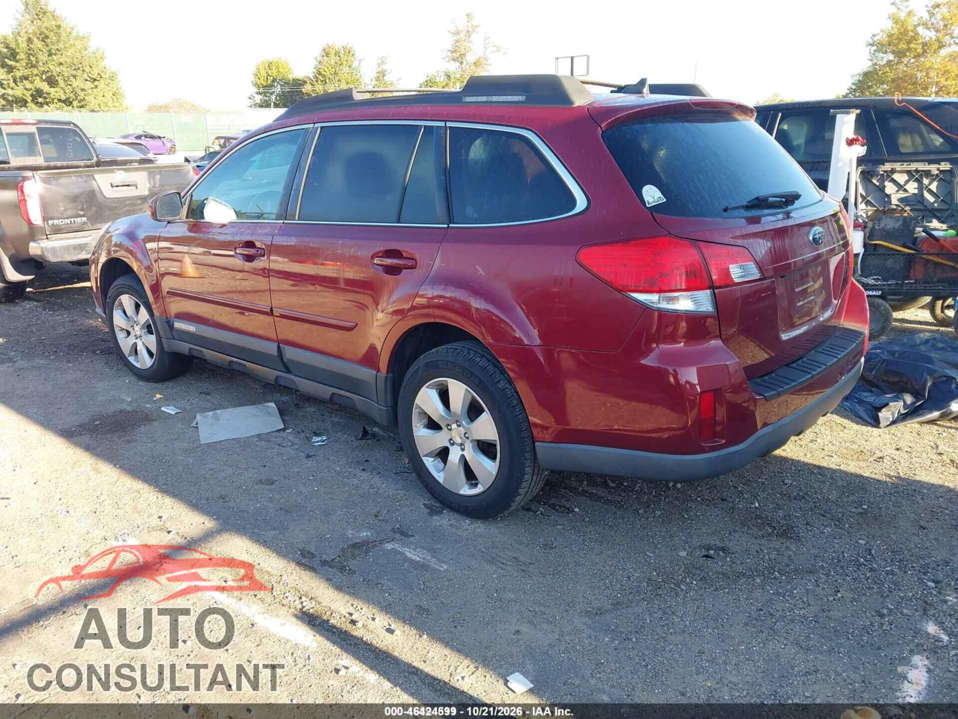 SUBARU OUTBACK 2012 - 4S4BRBHCXC3278377