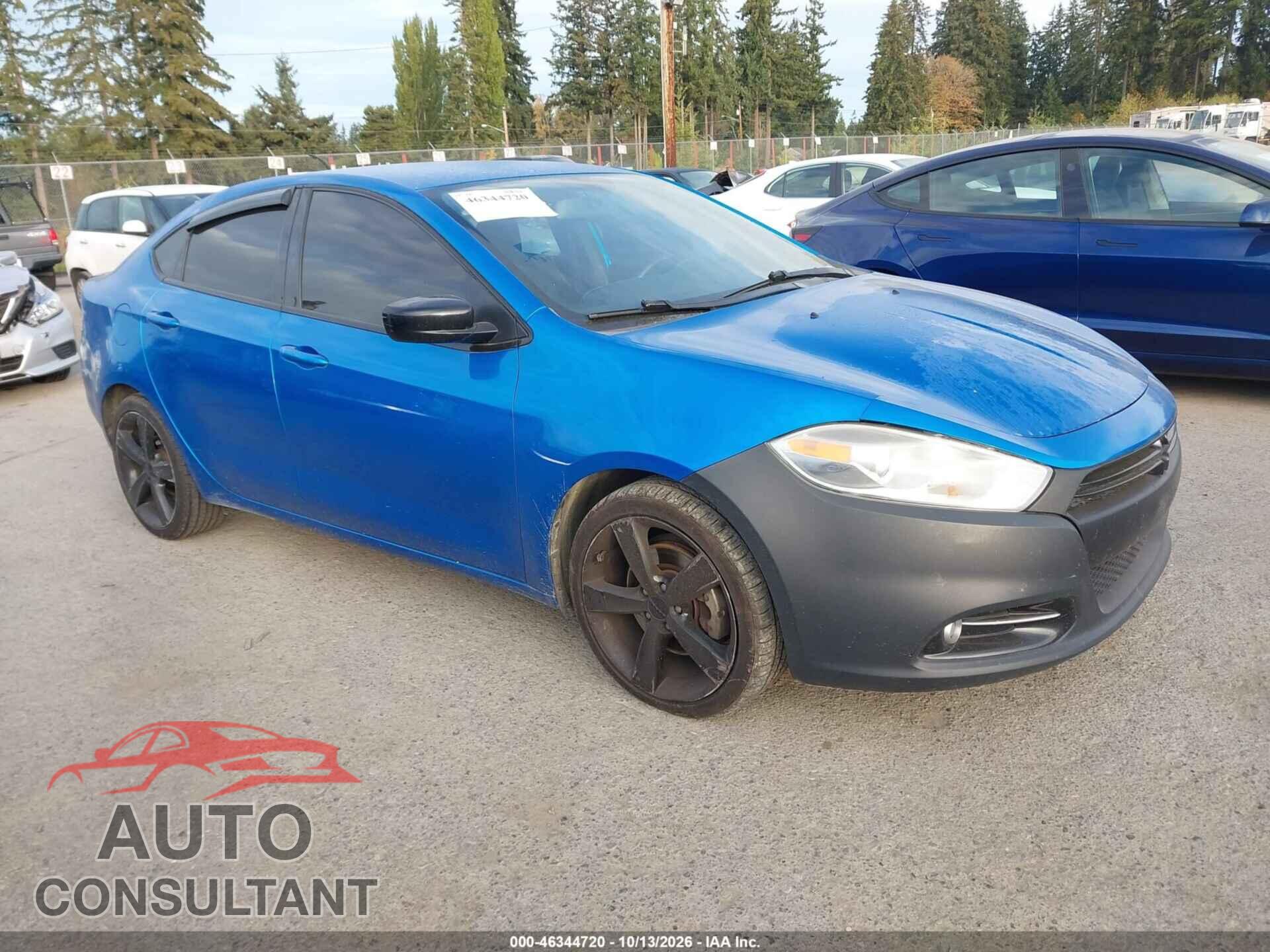 DODGE DART 2015 - 1C3CDFBB5FD345016