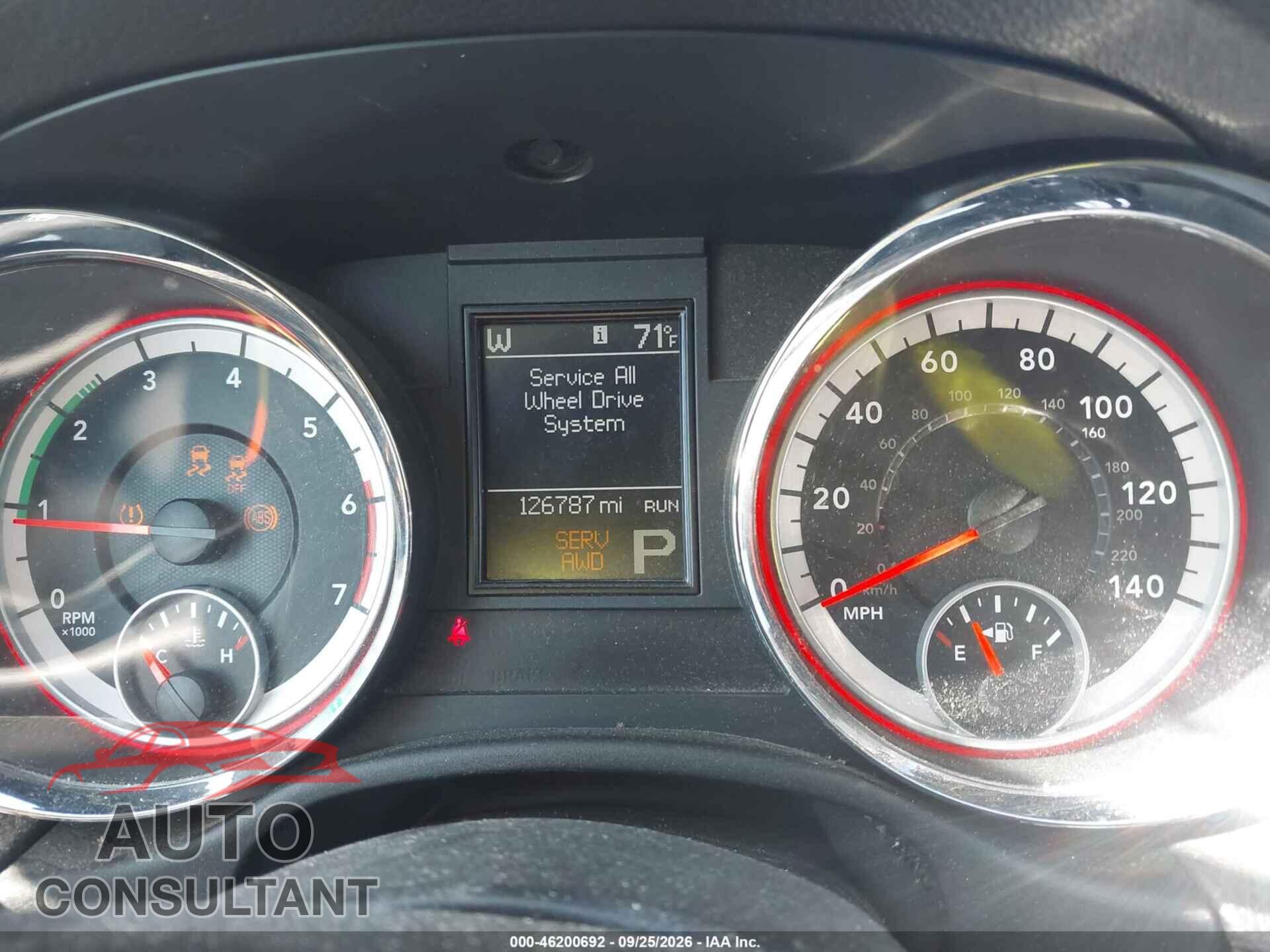 DODGE DURANGO 2012 - 1C4SDJCT2CC213222