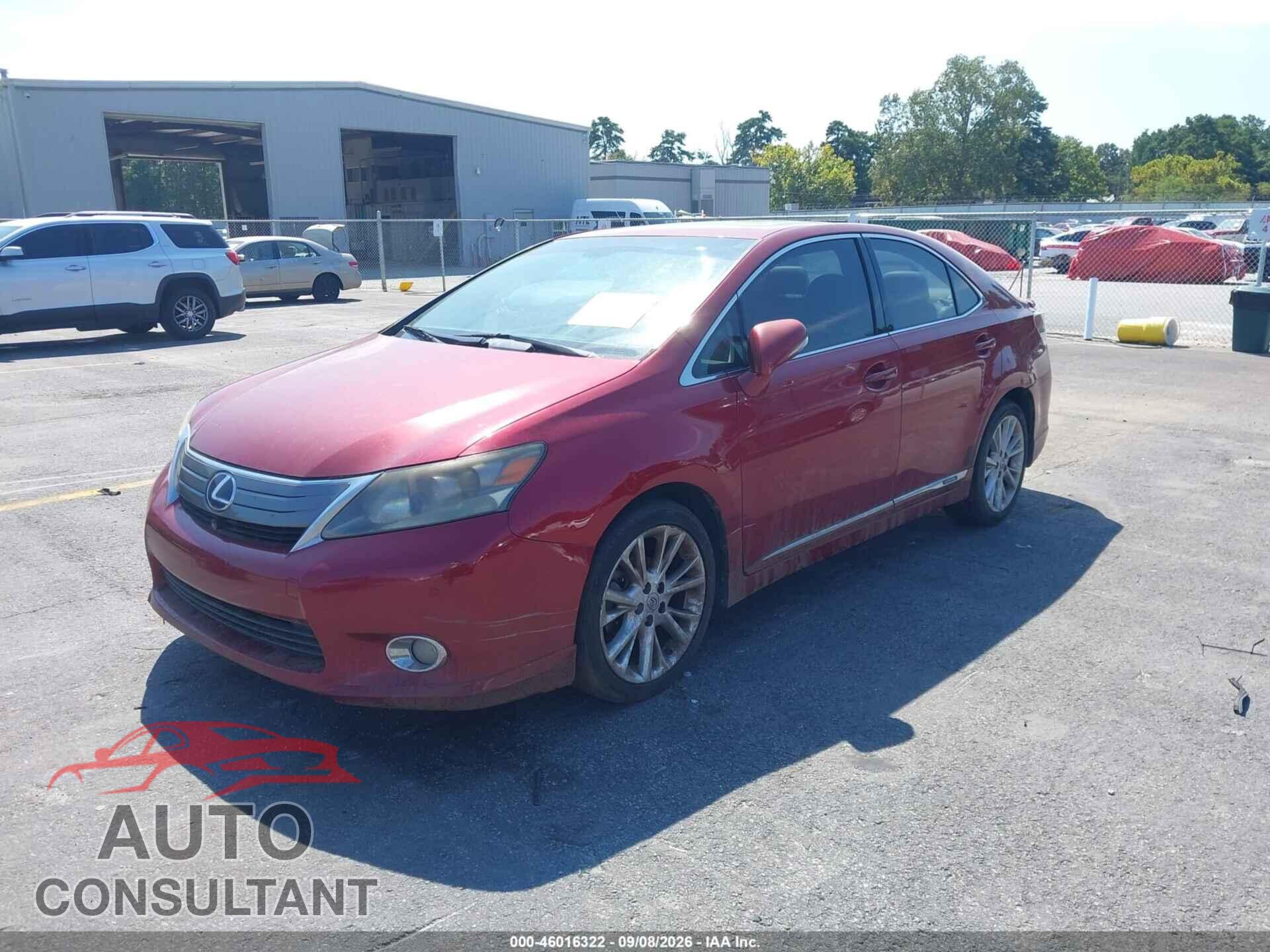 LEXUS HS 250H 2010 - JTHBB1BA2A2033438