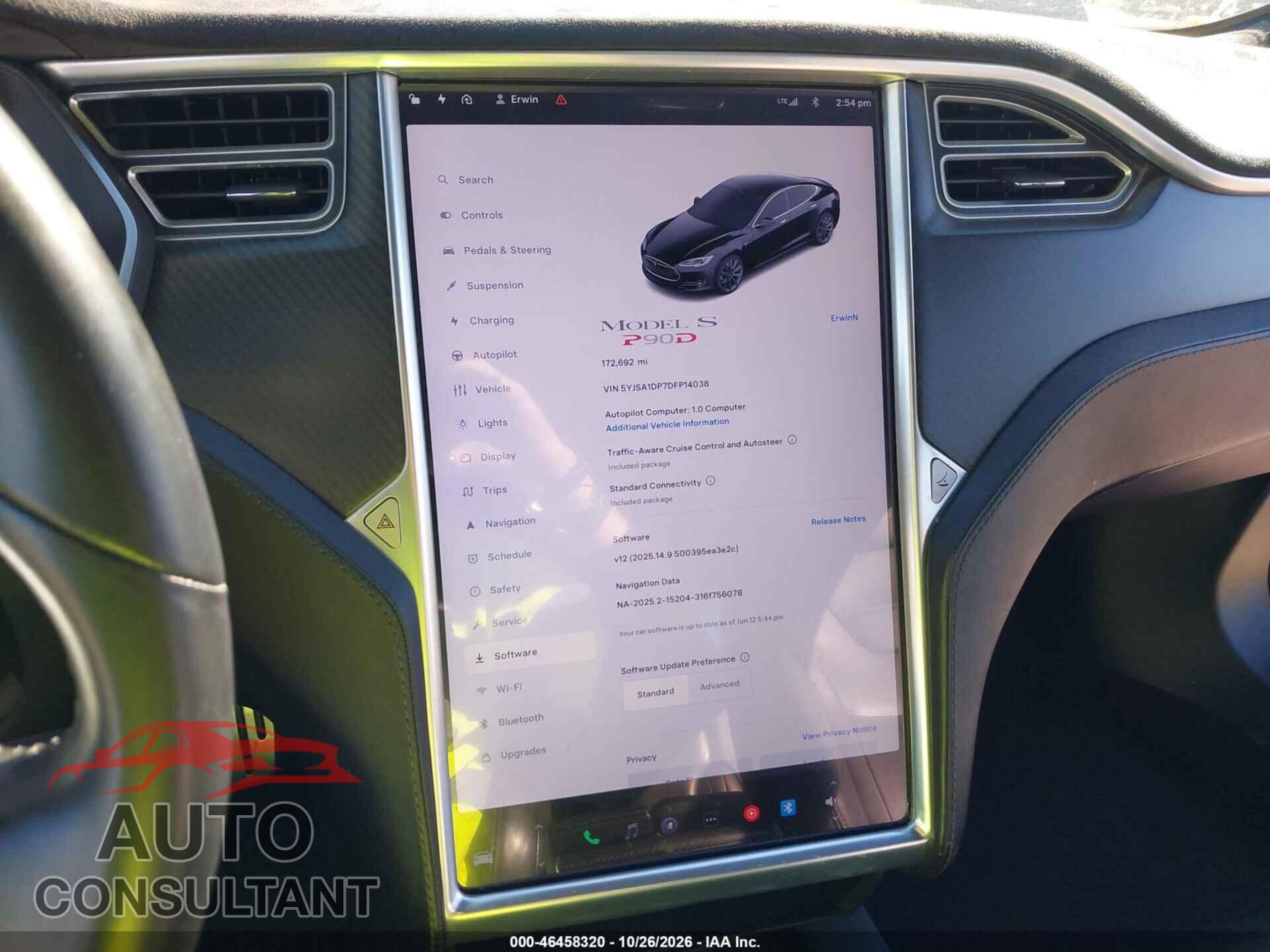 TESLA MODEL S 2015 - 5YJSA1V47FF100372