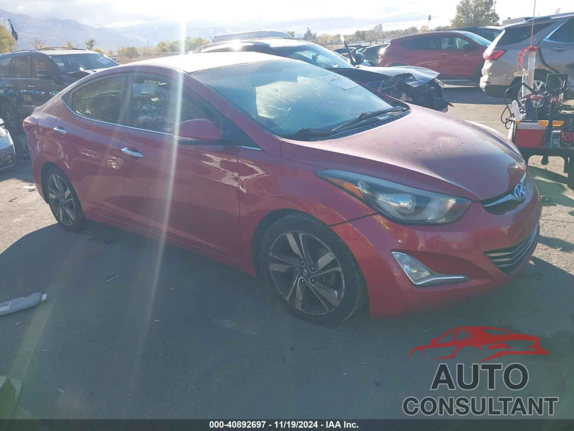 HYUNDAI ELANTRA 2014 - KMHDH4AE4EU132329