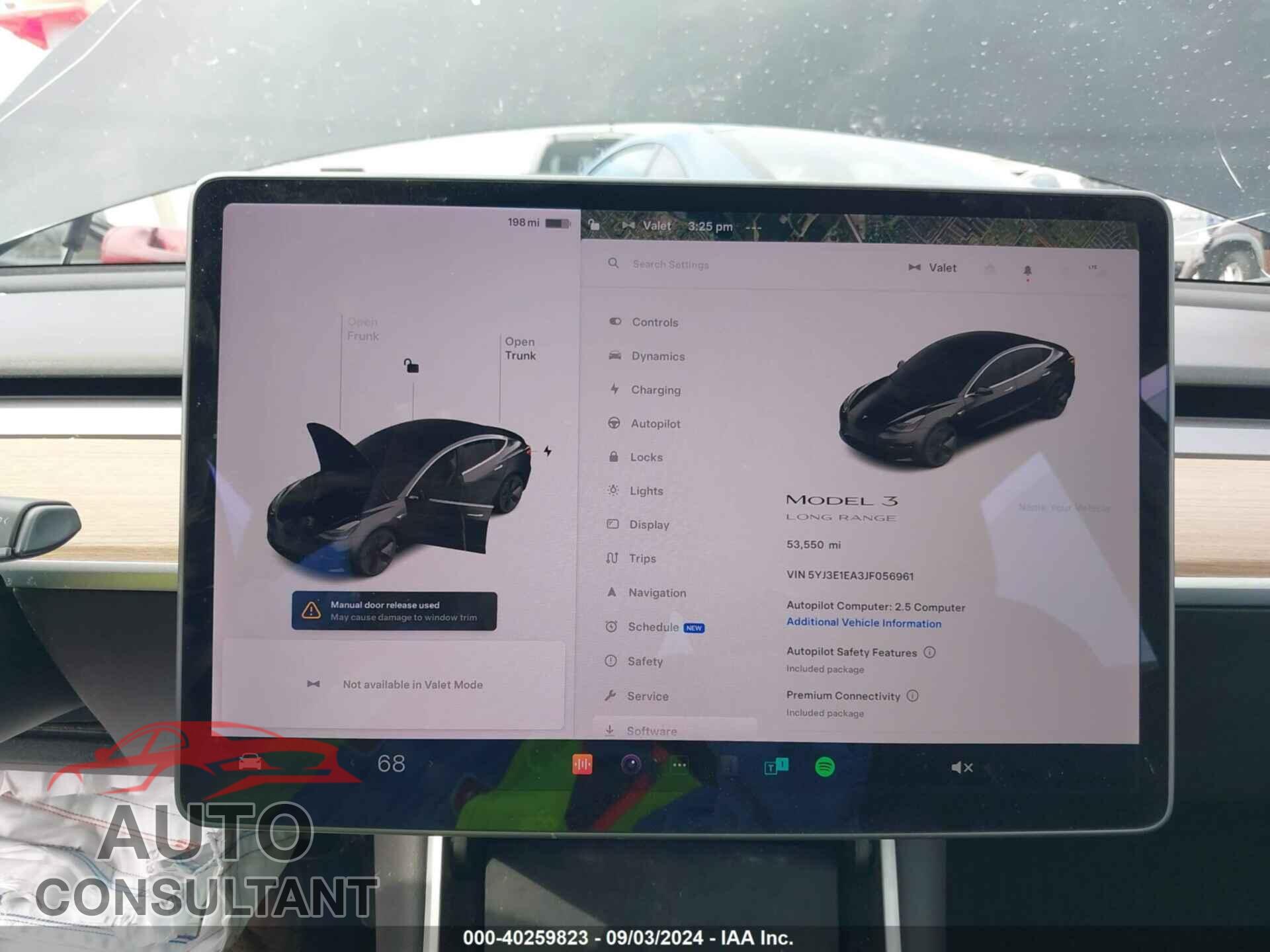 TESLA MODEL 3 2018 - 5YJ3E1EA3JF056961