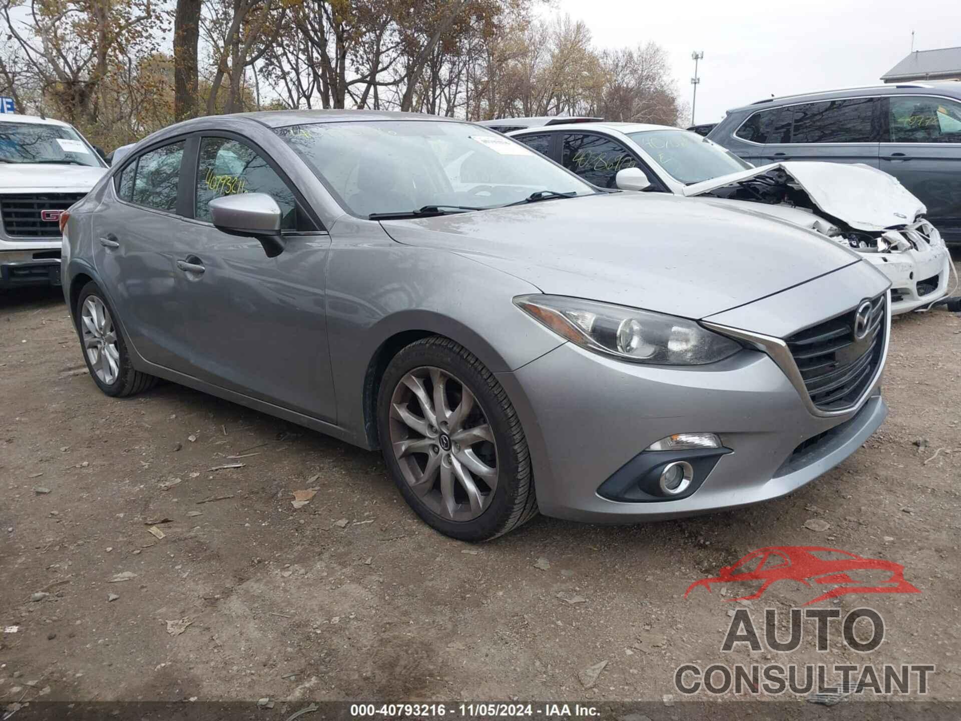 MAZDA MAZDA3 2015 - JM1BM1V30F1262190