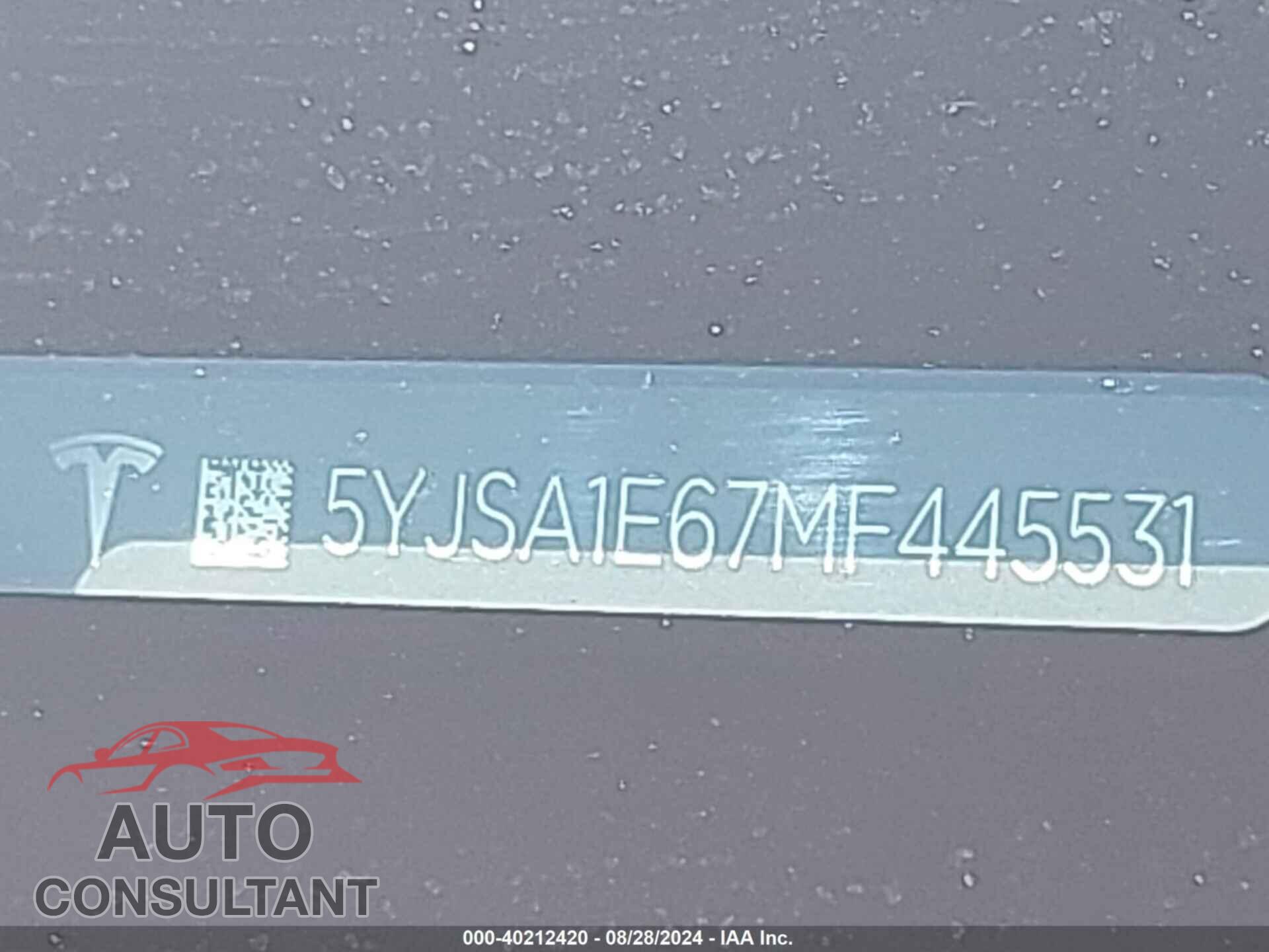 TESLA MODEL S 2021 - 5YJSA1E67MF445531