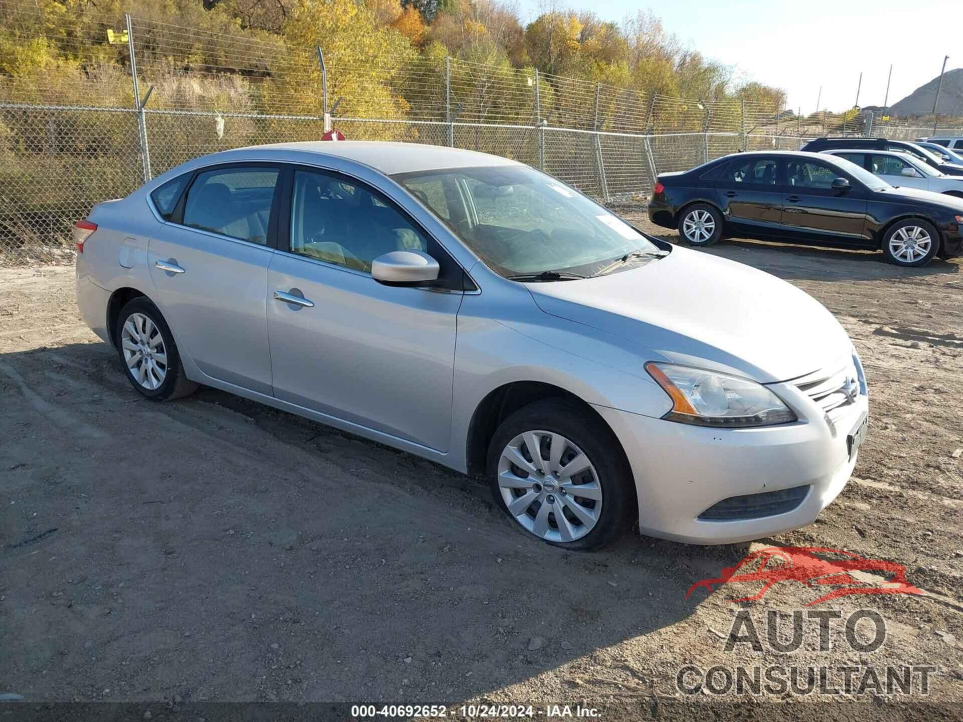 NISSAN SENTRA 2013 - 1N4AB7AP8DN910190