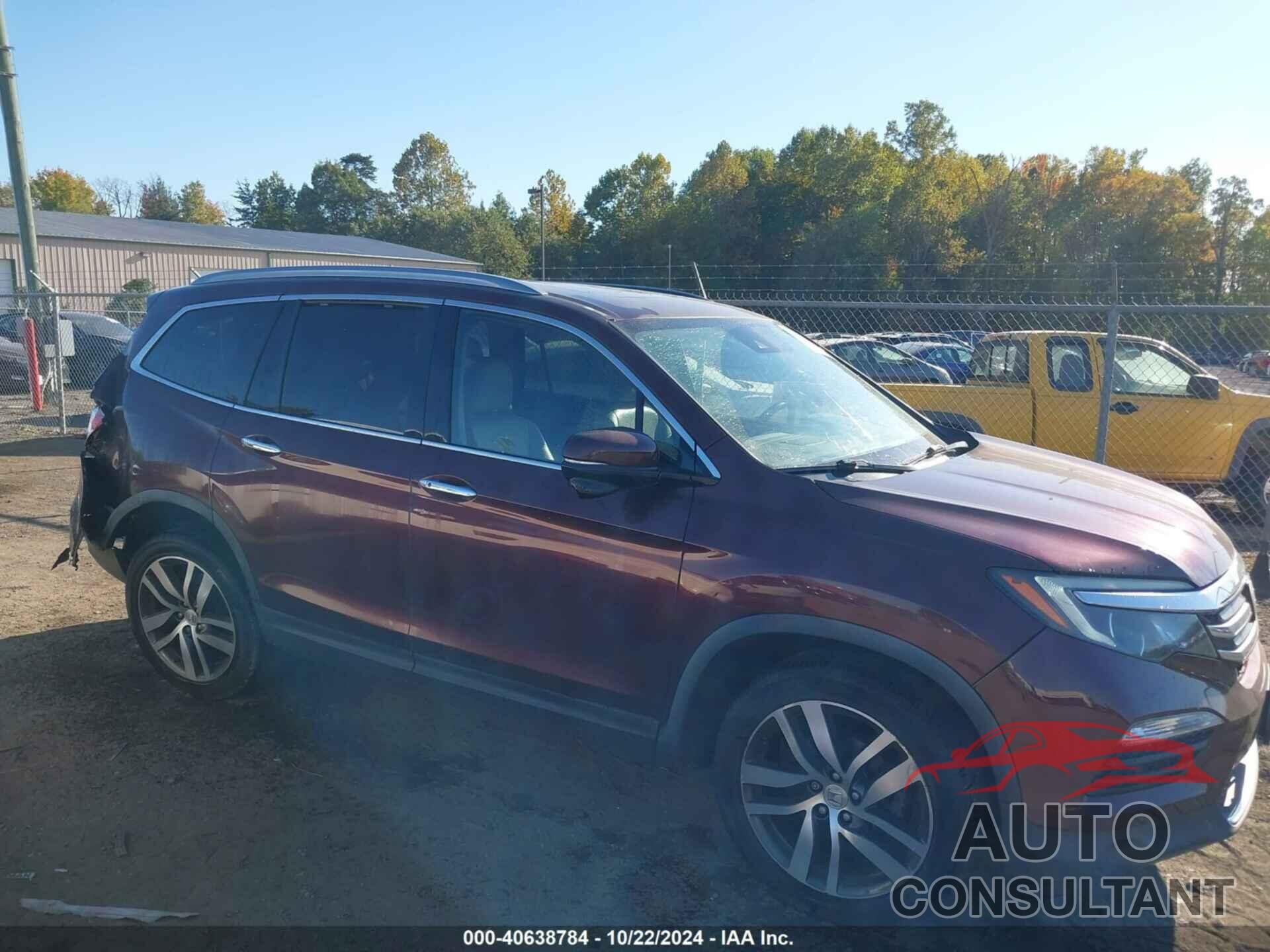 HONDA PILOT 2017 - 5FNYF6H9XHB053227